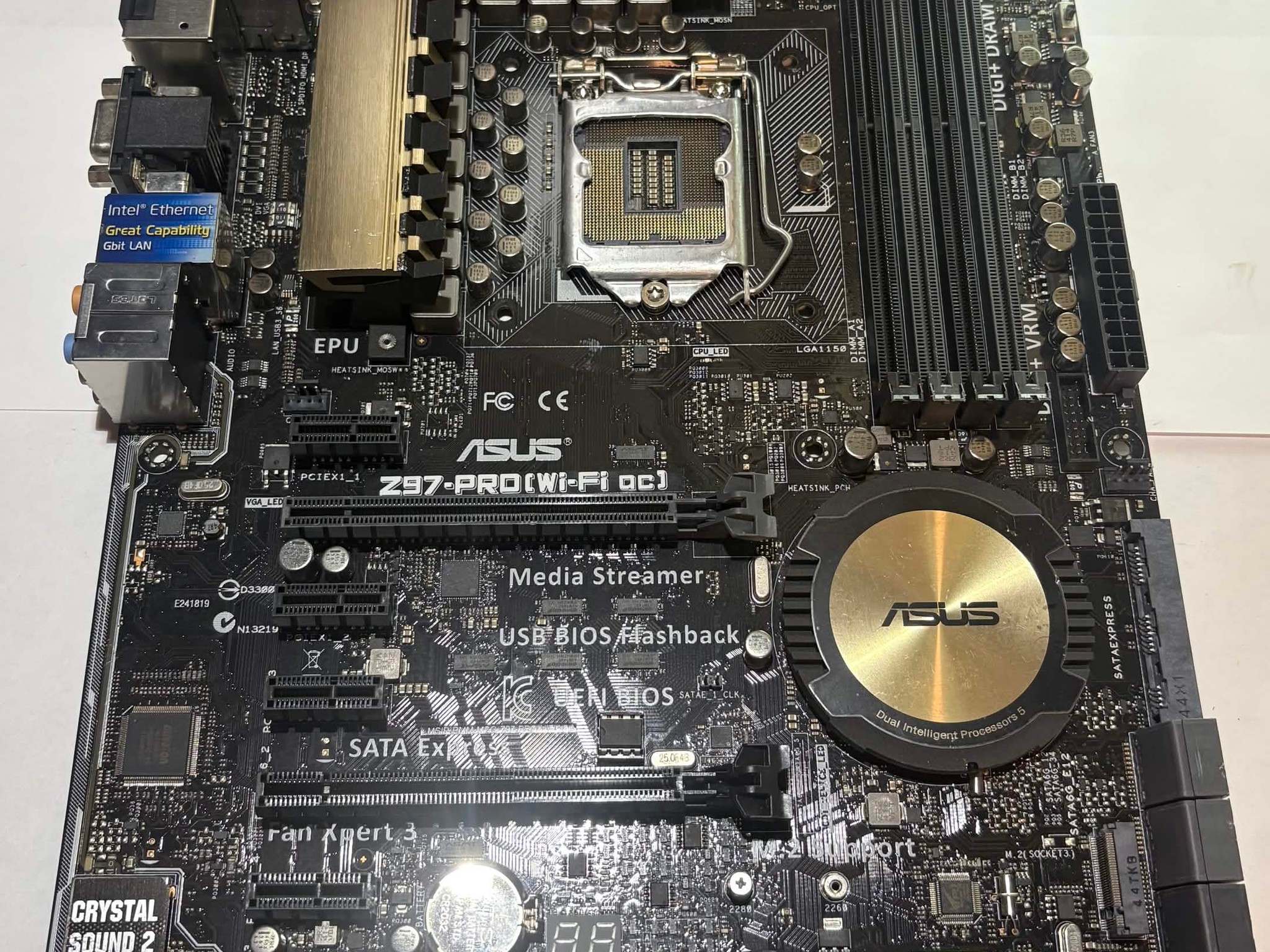 ASUS Z97-PRO (Wi-Fi ac) LGA1150 ATX Motherboard | DDR3 | Wi-Fi GO! | Fully Tested