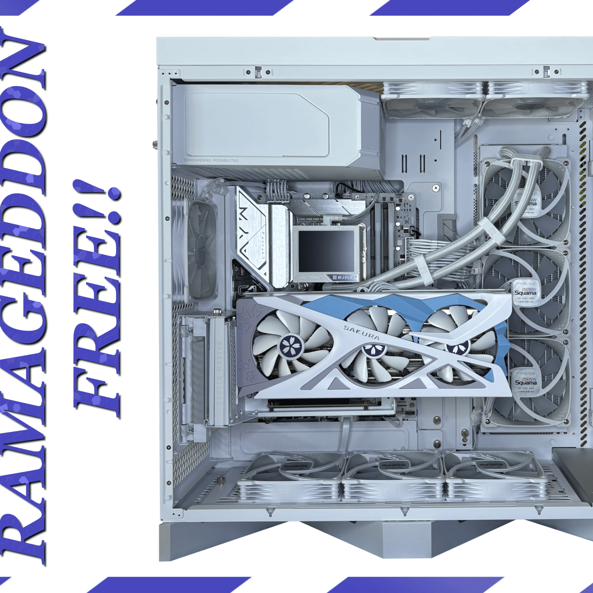 New High-End Custom PC|Sakura 9060XT 16GB|i5-14600K|32GB DDR5-6000