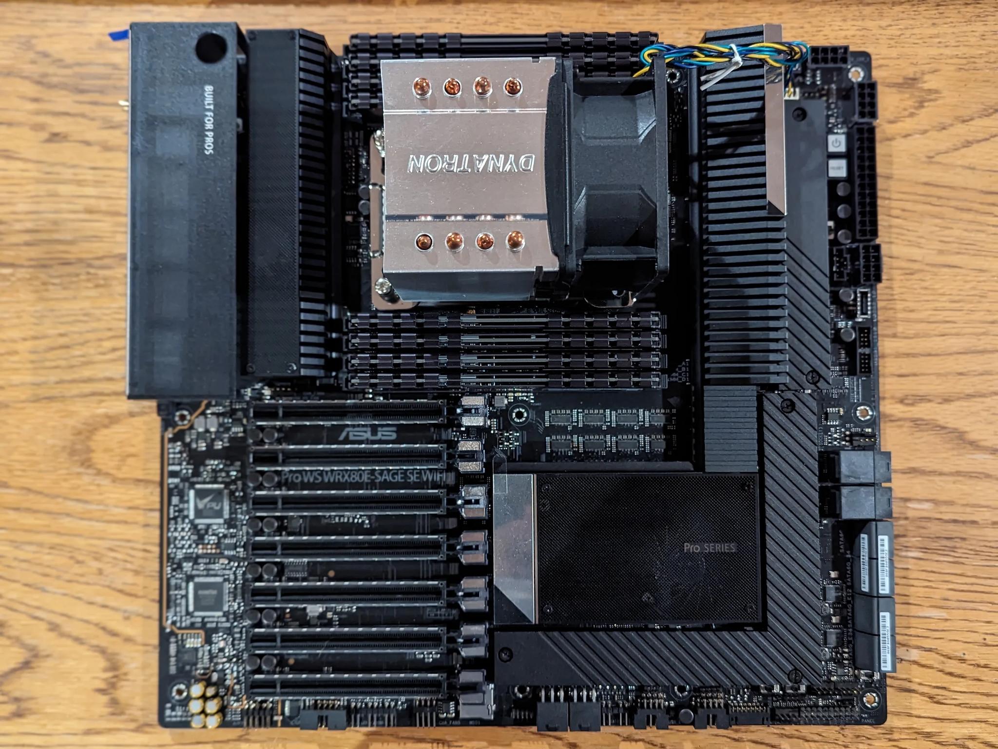 COMBO - ASUS Pro WS WRX80E-SAGE SE WIFI II with AMD Ryzen Threadripper PRO 5955WX CPU - 256gb RAM