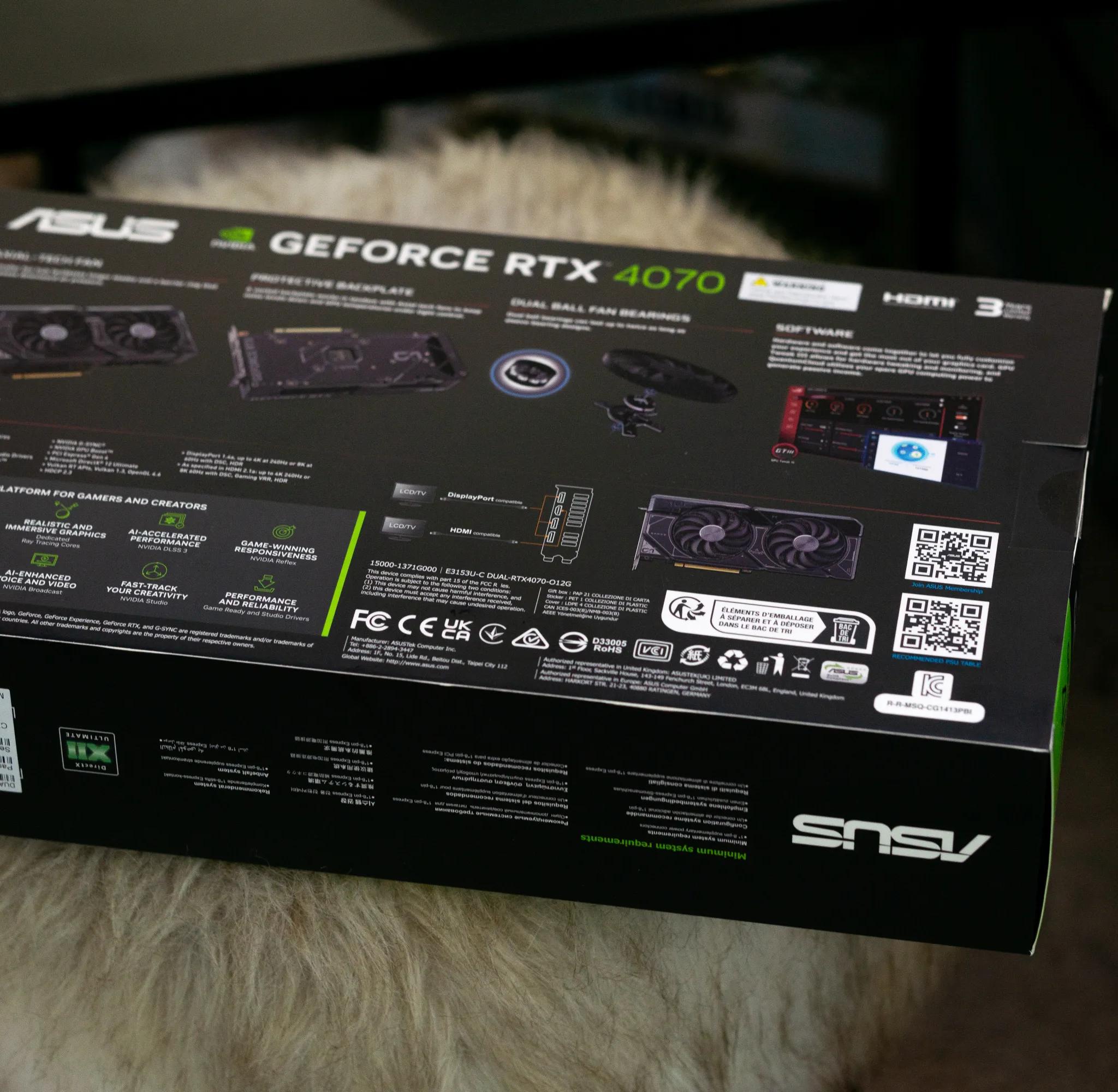 Brand New RTX 4070 | ASUS Dual OC 12GB