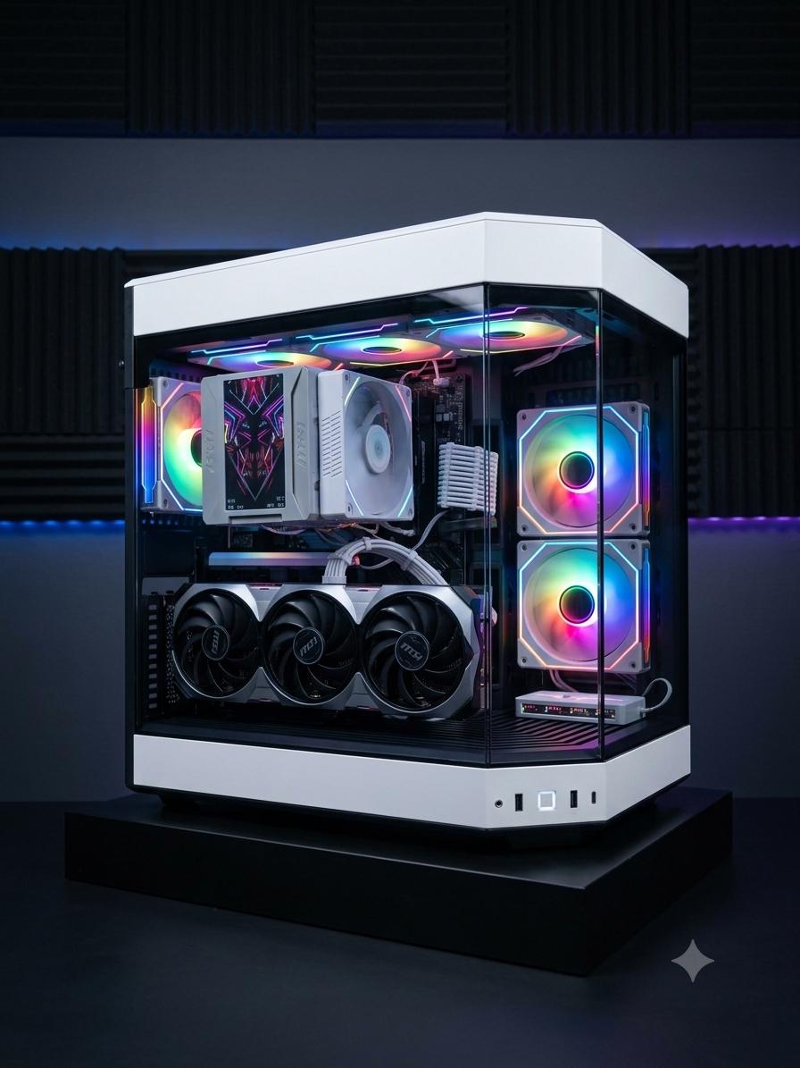 GeForce RTX 4070 Ti Super Custom Gaming PC - Ryzen 7 5800XT, 2TB NVMe SSD