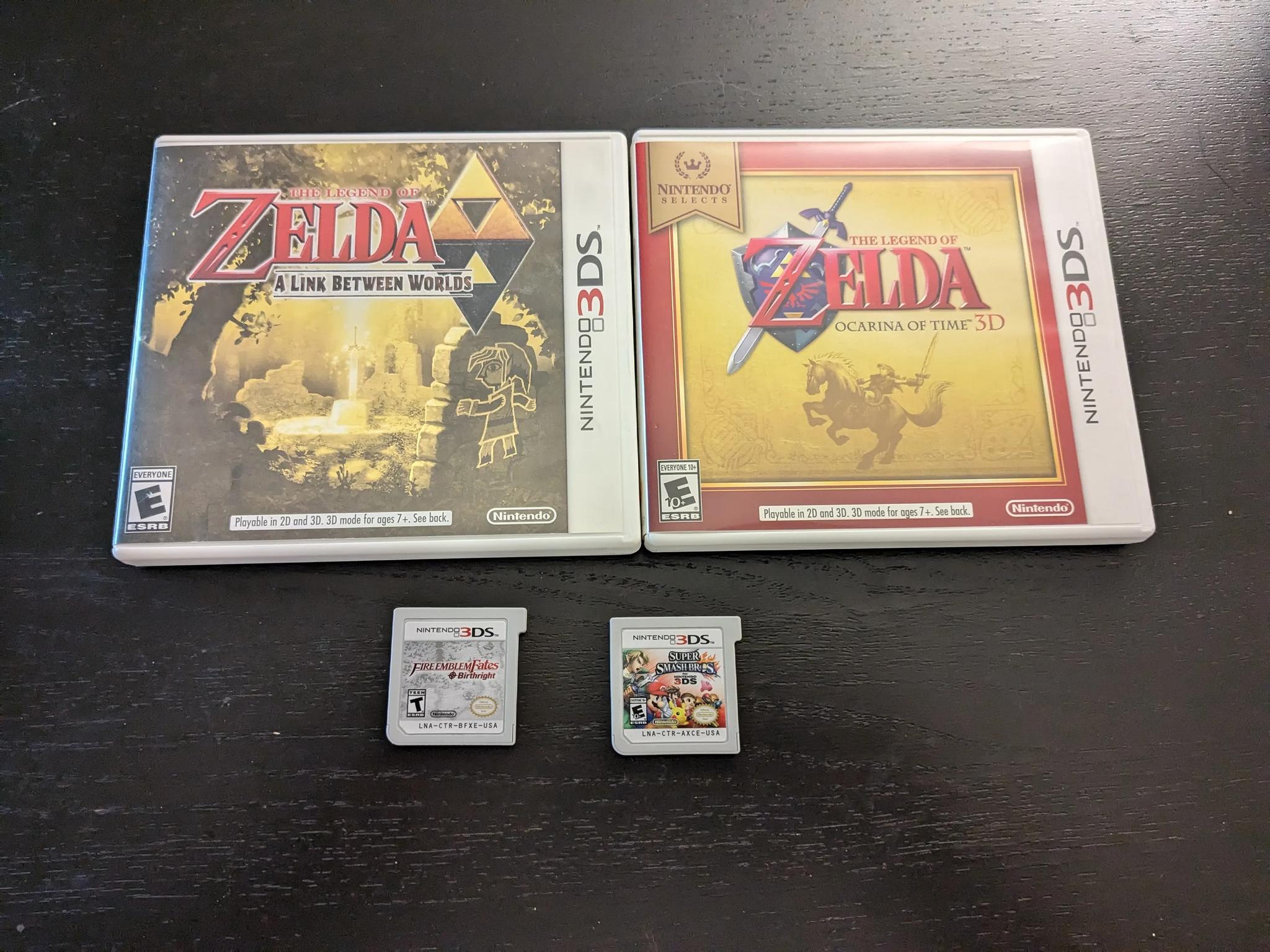 New Nintendo 3DS XL USED w/Case and 4 Games