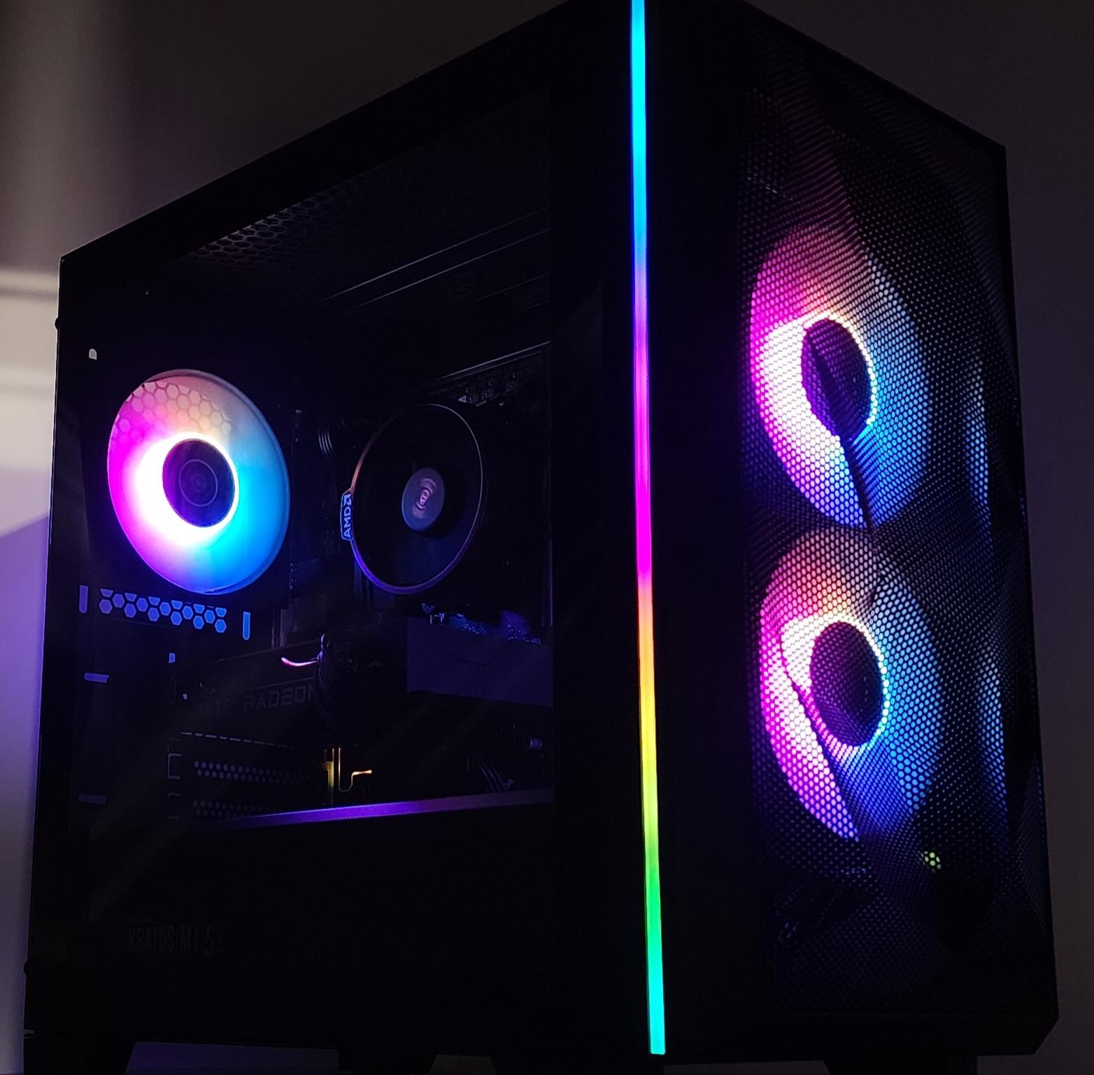 Gaming PC Ryzen 5 5500 16GB RAM 1TB SSD RX 6500 XT 4GB Windows 11 Computer