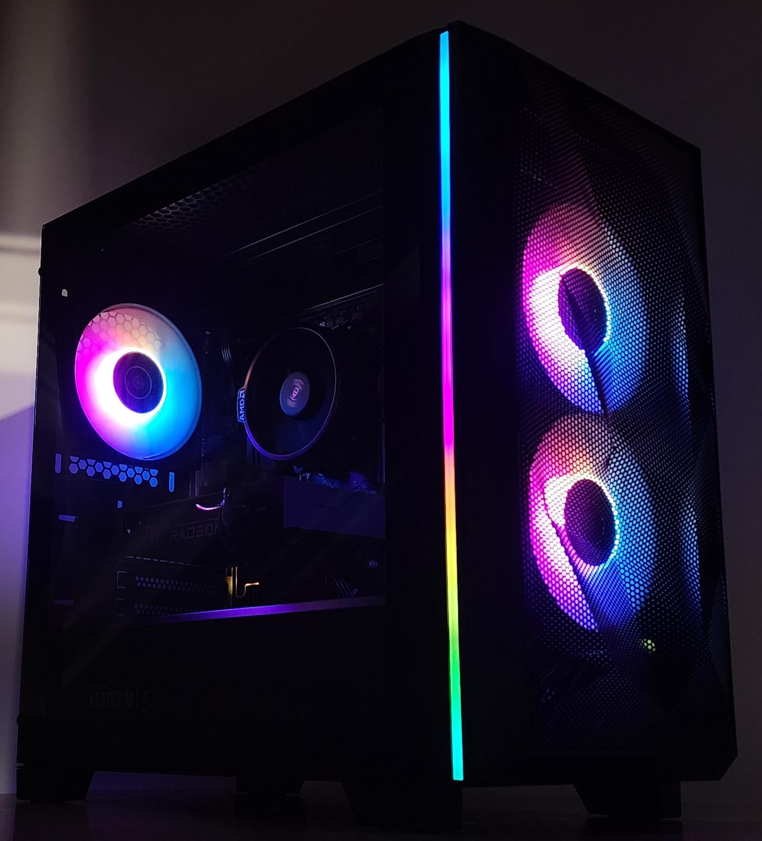 Gaming PC Ryzen 5 5500 16GB RAM 1TB SSD RX 6500 XT 4GB Windows 11 Computer