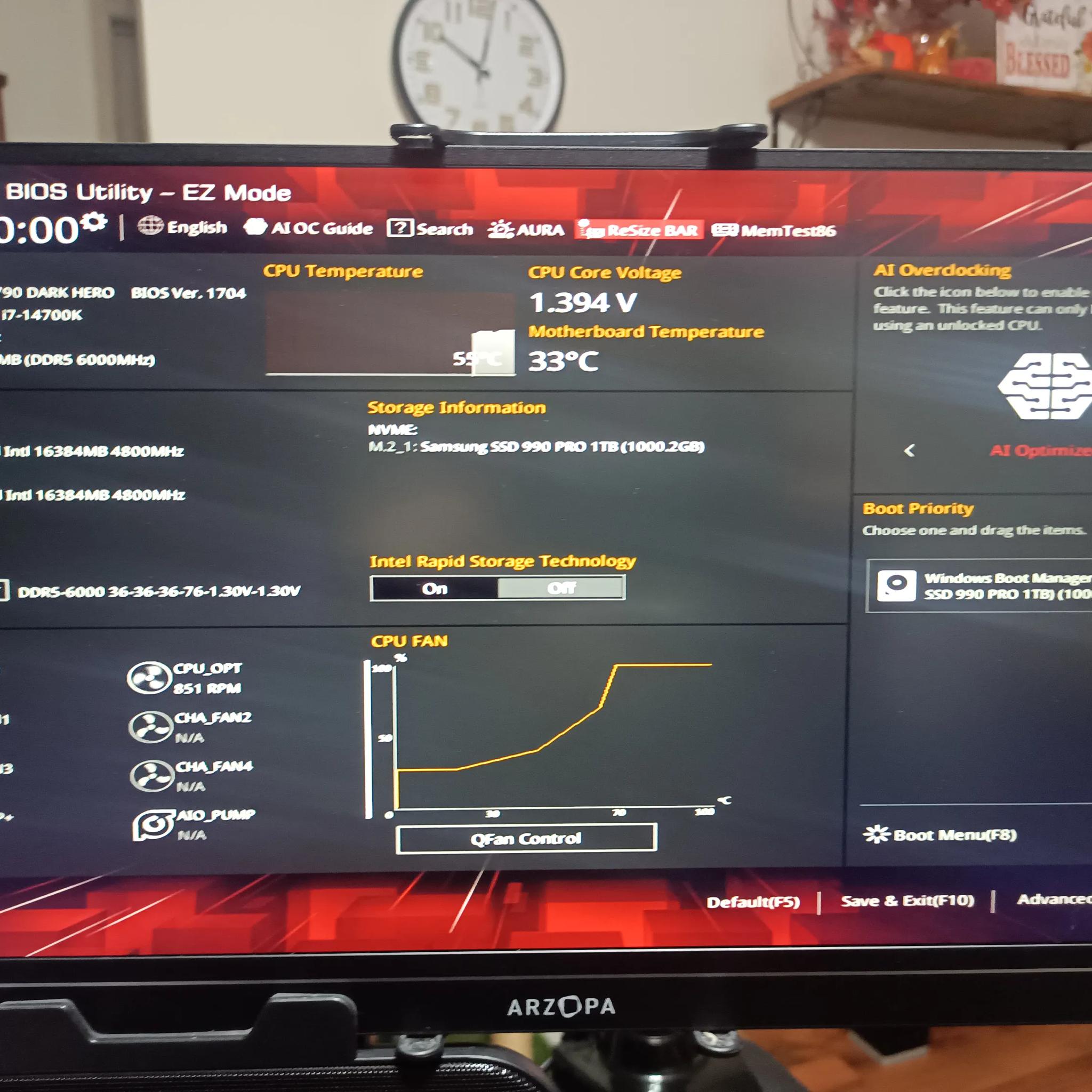 CYBER DEAL !! SWEET COMBO!!! Rog z790 Maximus Dark Hero w/ I7 14700k 32GB Ram, 1 TB M.2