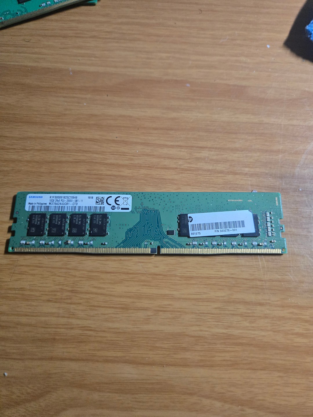 Samsung 32gb of RAM 16gb 2666mhz stick and 16gb (8x2) 2333mhz | Jawa