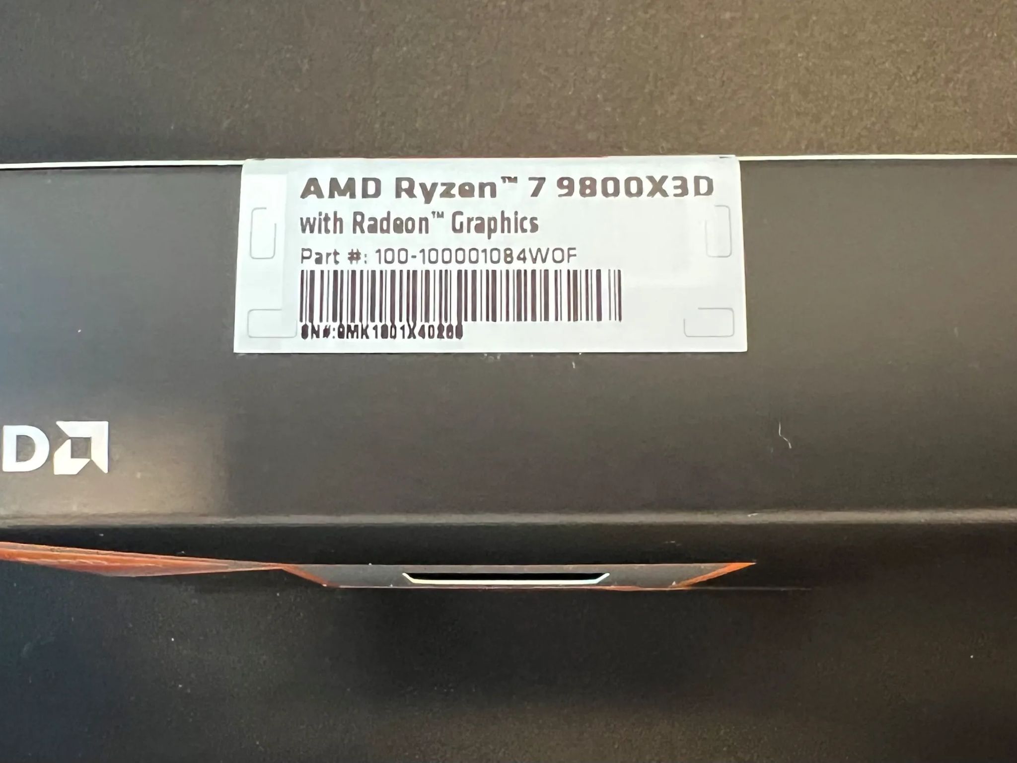 AMD RYZEN 7 9800X3D 8-Core, 16-Thread