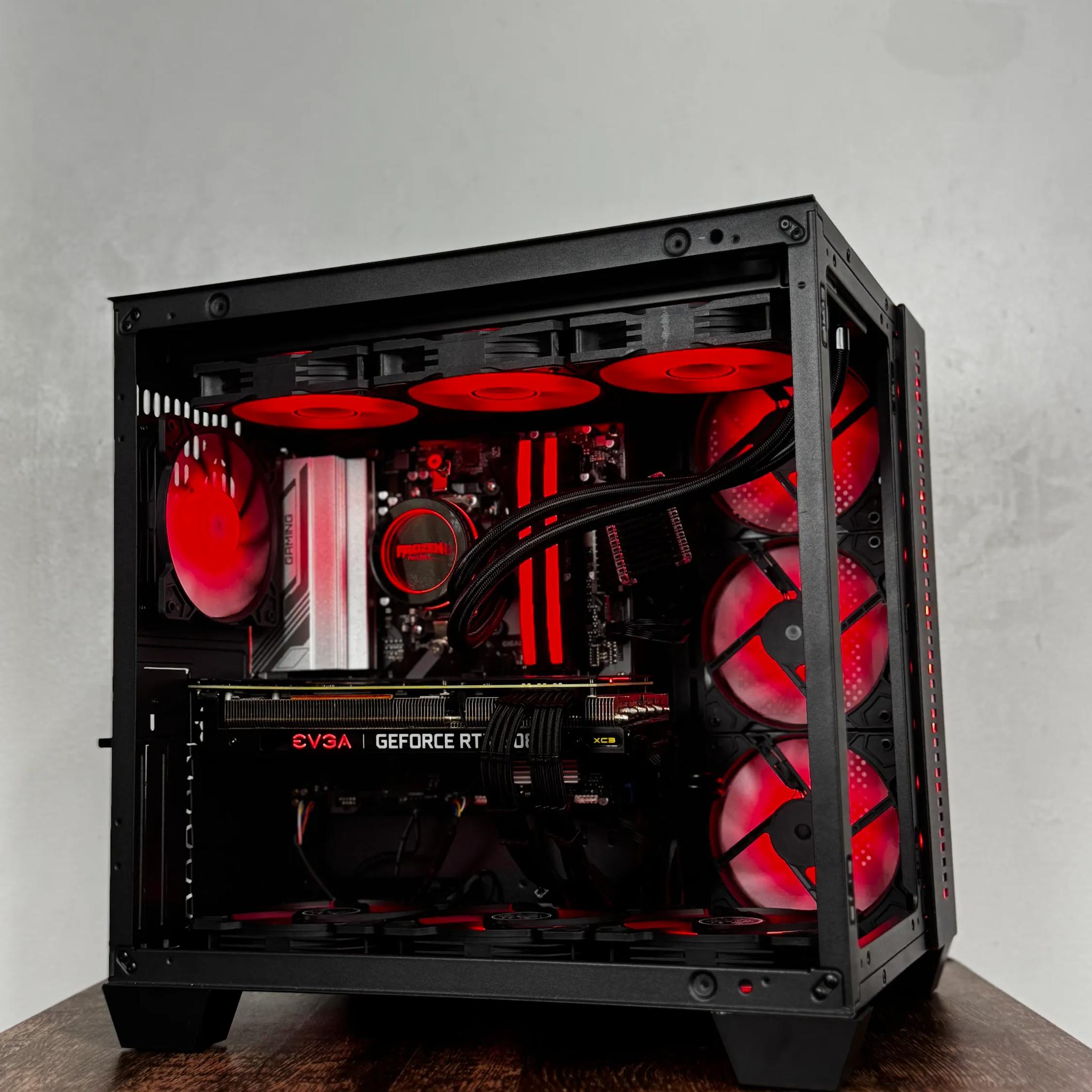 🖤Black🖤 High-End Gaming PC (Ryzen 5 7500f + RTX 3080 + 32gb of ram)
