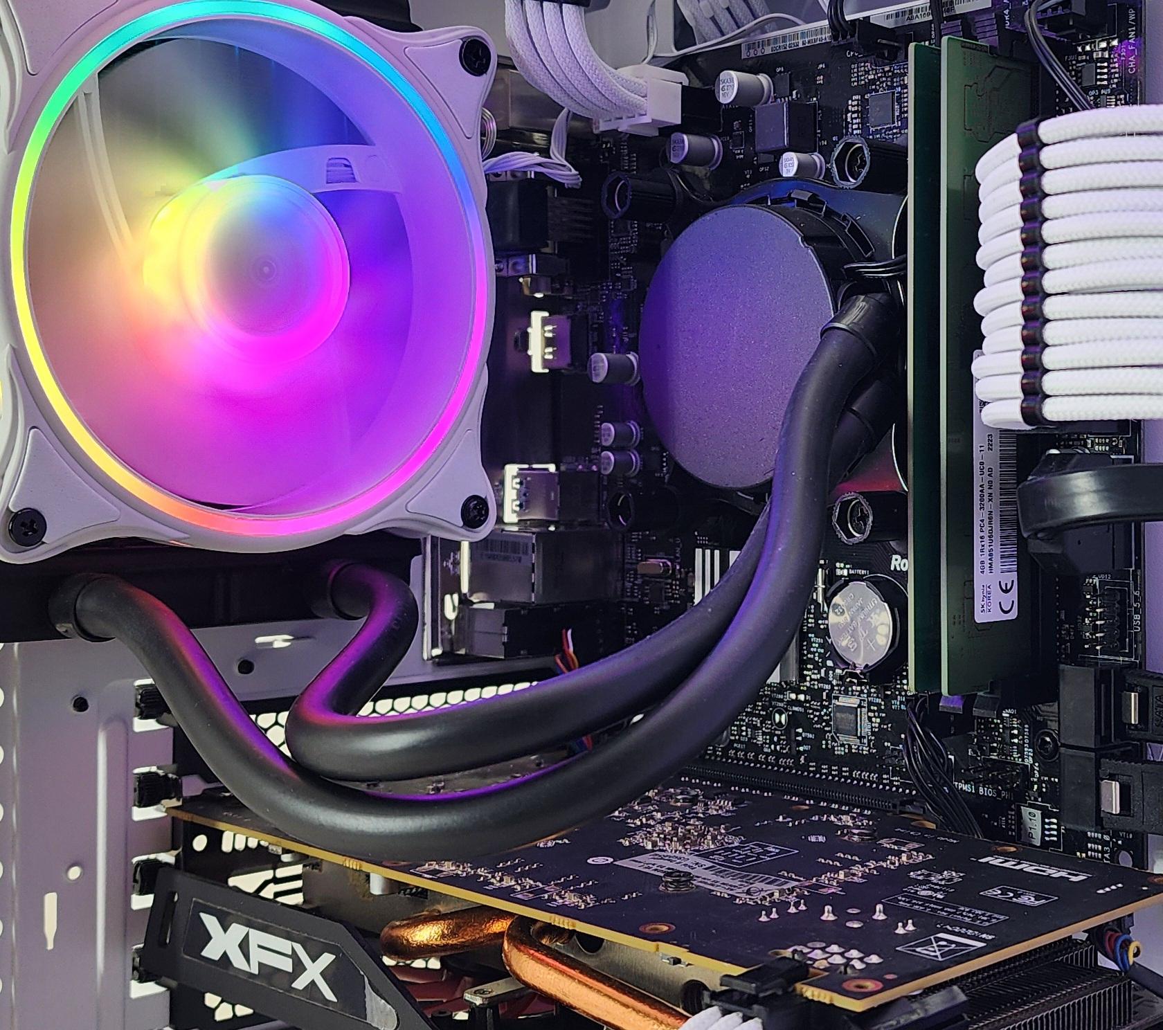 Gaming PC i3-9100F 8GB RAM 128GB SSD + 500GB HDD RX 470 8GB Windows 11 Computer
