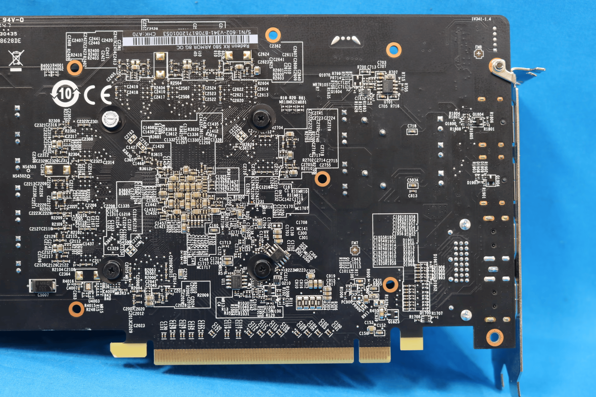 MSI AMD Radeon RX 580 ARMOR 8G OC GDDR5 PCIe 3.0 x16 Desktop GPU