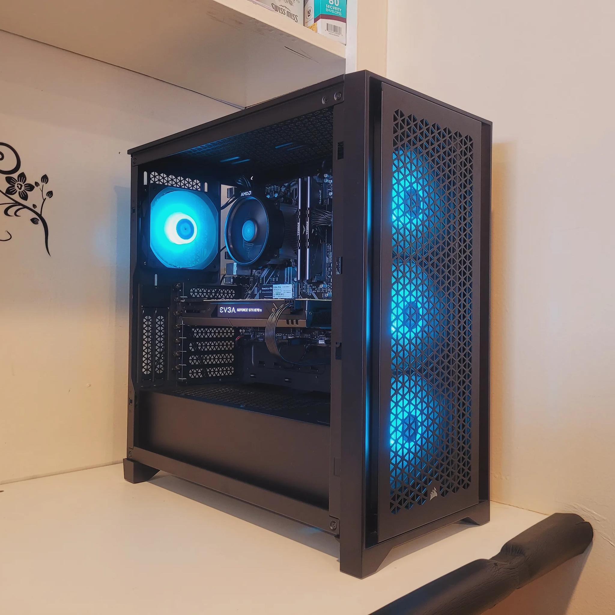 Budget RGB Ryzen GTX Gaming PC | Ryzen 5 2600 | GTX 1070ti | 16GB Ram | Budget Gaming PC Desktop