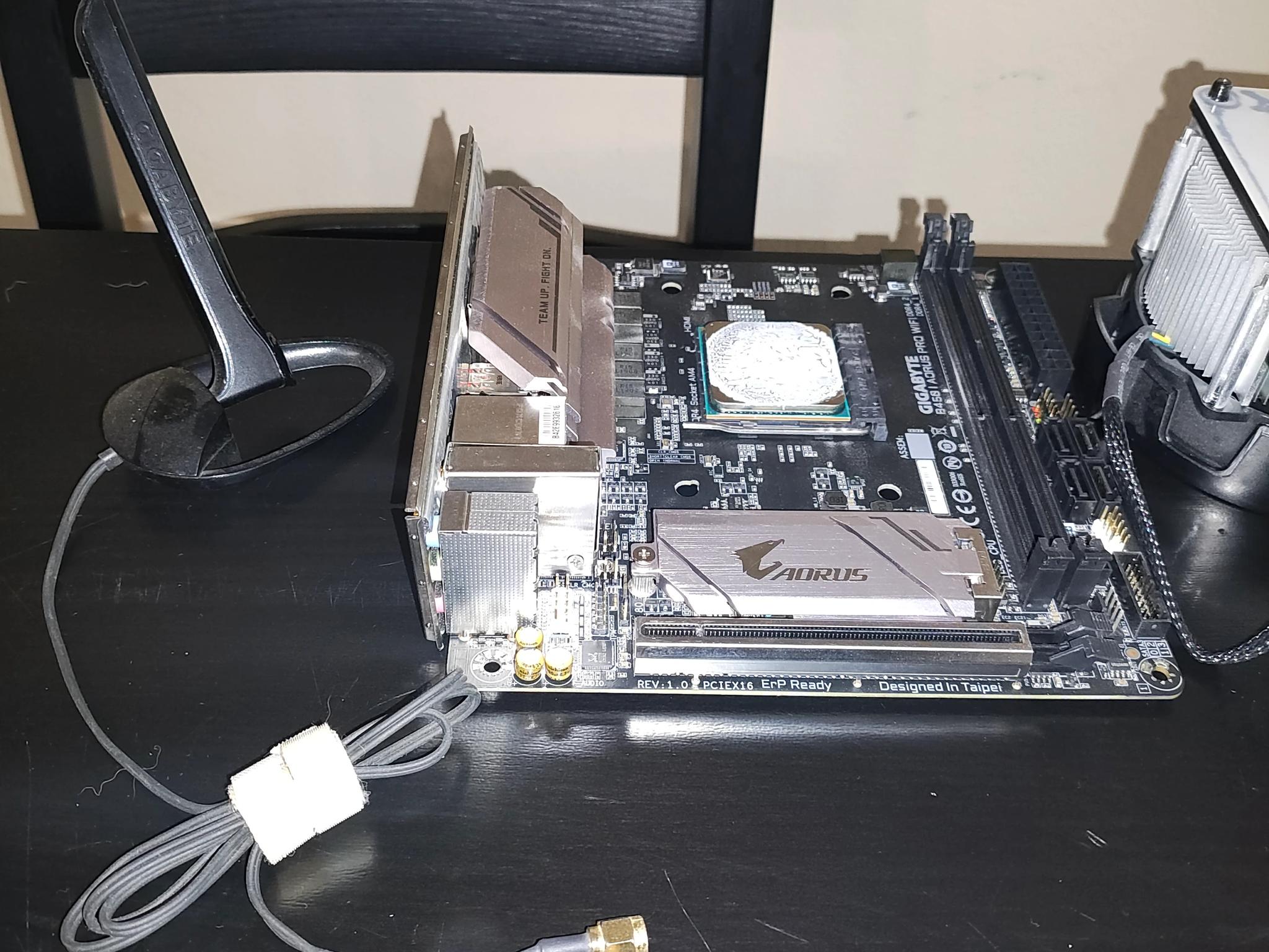 Refurbished: GIGABYTE B450 I AORUS PRO WIFI AM4 AMD B450 SATA HDMI Mini ITX AMD Motherboard