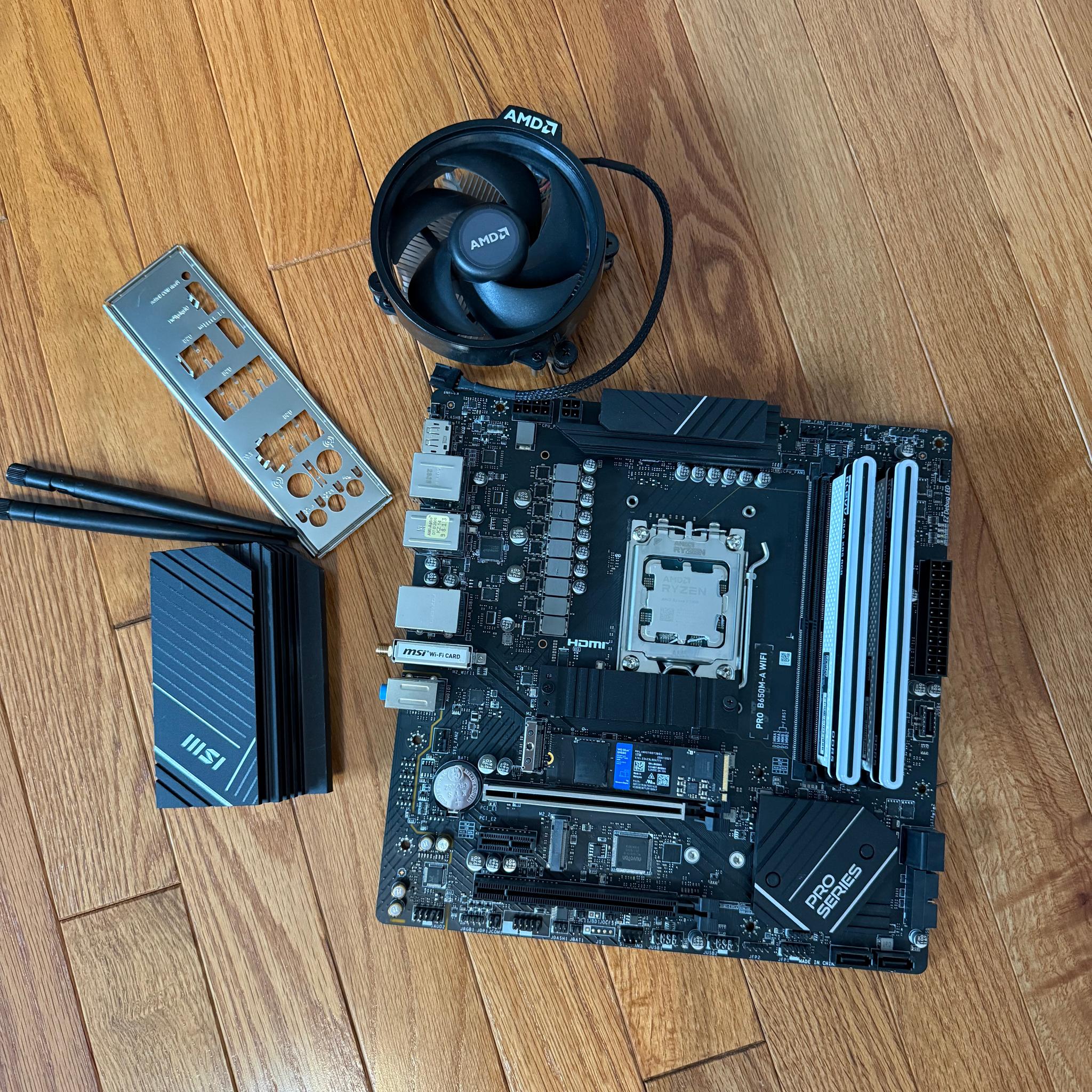 MSI PRO B650M-A WIFI Motherboard - AM5 DDR5 (Used)