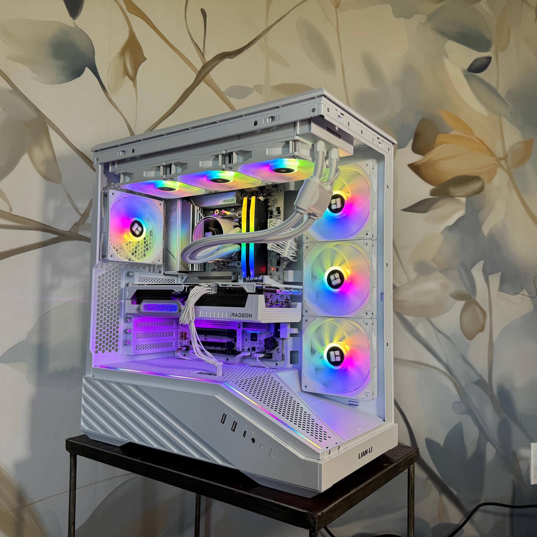 Elite All-White Gaming PC | Ryzen 7 7700X | ASRock RX 9070 XT 16GB | 32GB DDR5-6000 | 2TB SSD