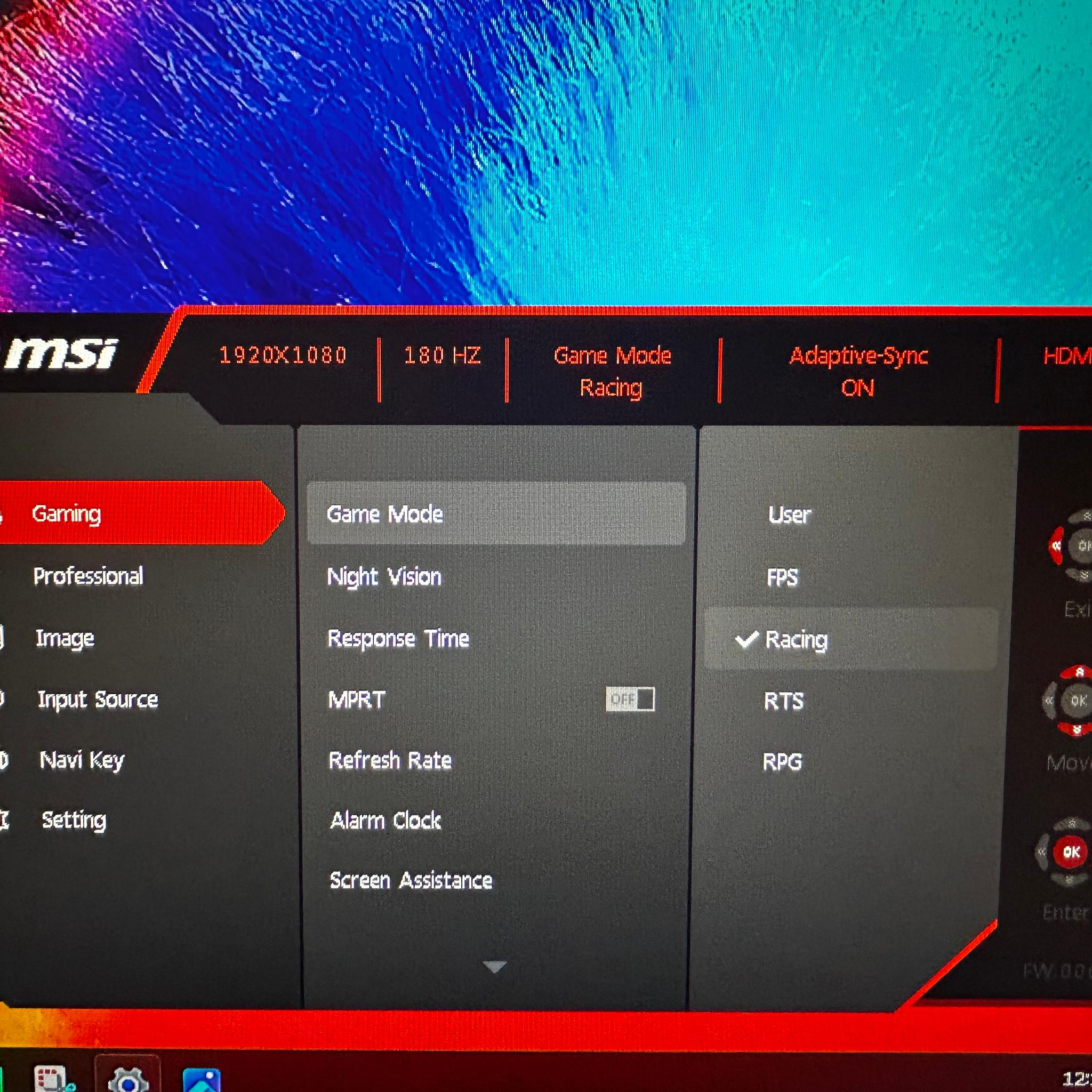 MSI 27" Full HD (1920 x 1080) (180Hz) Gaming Monitor (G2712F)