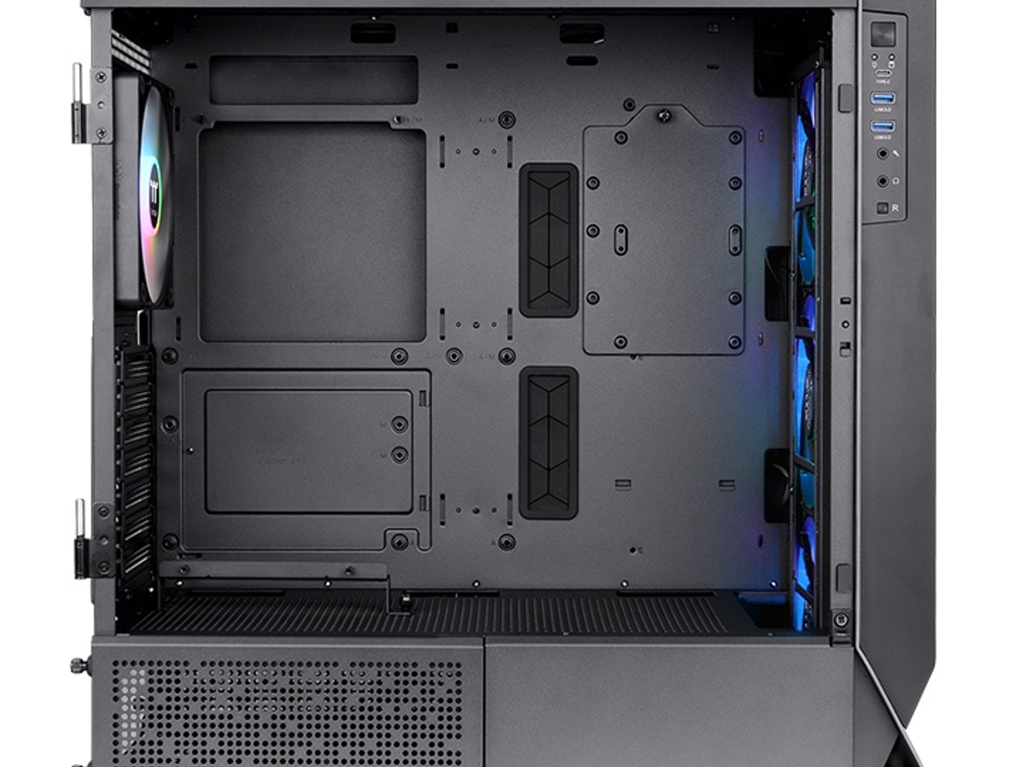 Thermaltake Ceres 500 TG ARGB Mid Tower Chassis + additional CT140 and CT120 fans