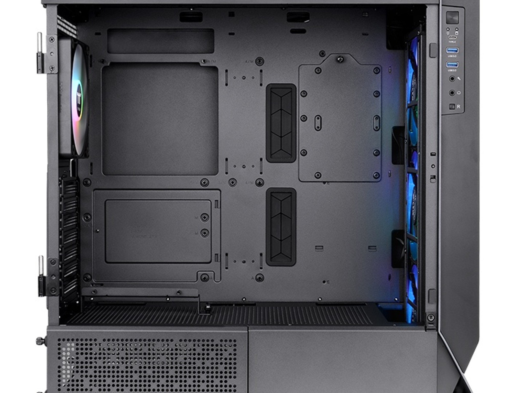 Thermaltake Ceres 500 TG ARGB Mid Tower Chassis + additional CT140 and CT120 fans