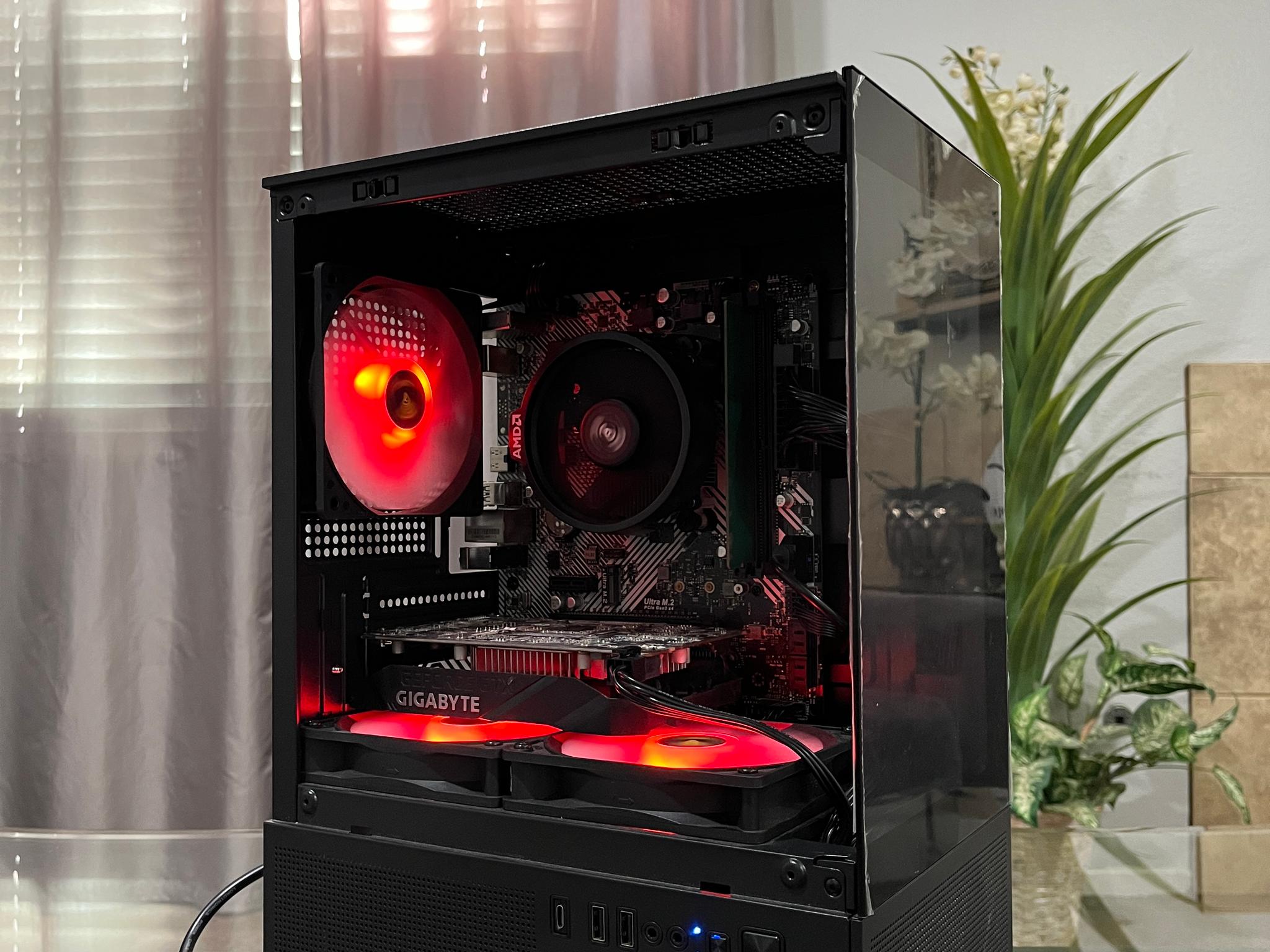 GTX 1650 4GB, Ryzen 5 2600, 8GB RAM | Black RGB Gaming Computer/Pc