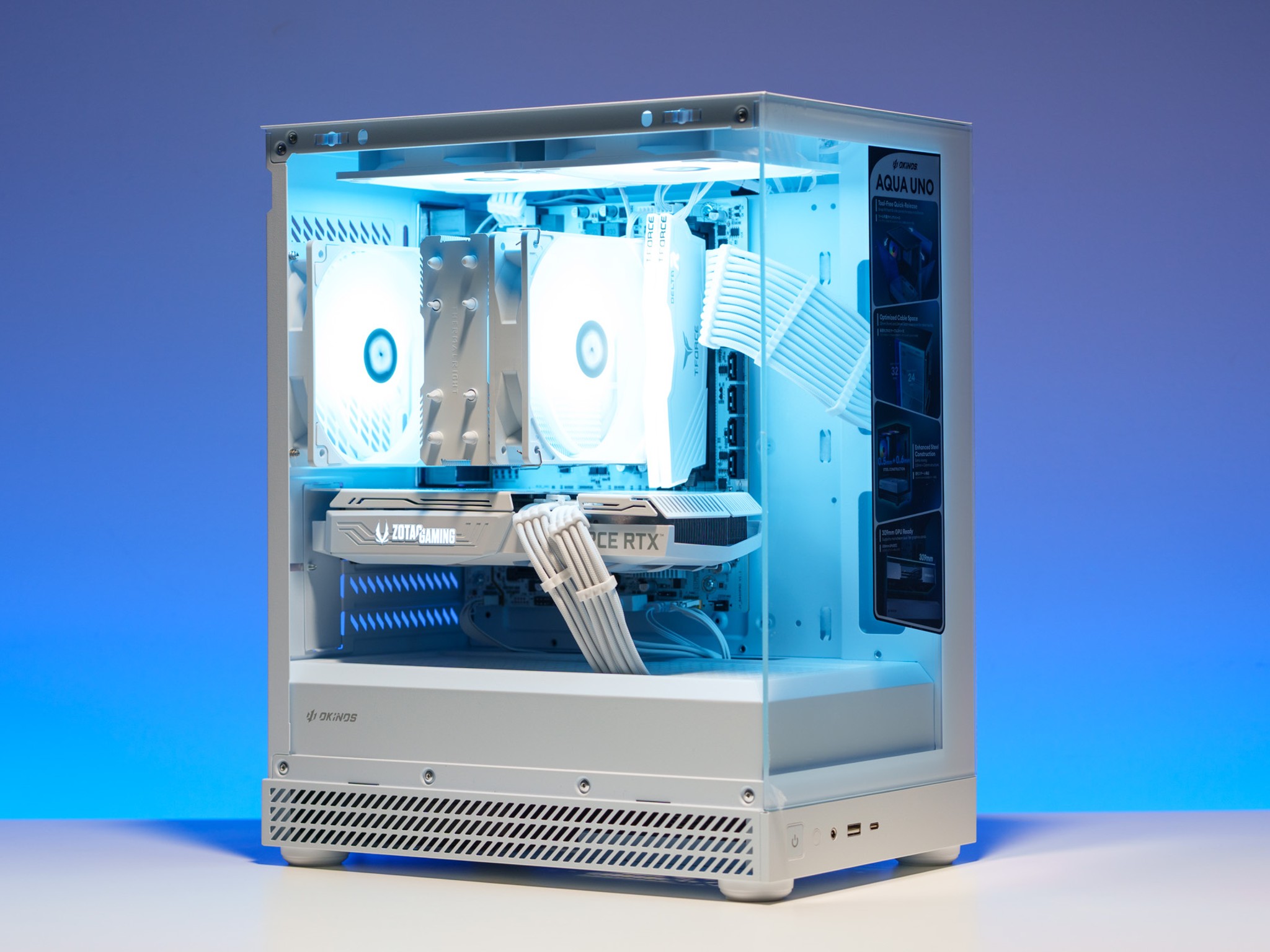 All White Gaming PC | RTX 3060 Ti White | Ryzen 5 | 16GB DDR4 | 512GB m.2 drive | 750W PSU