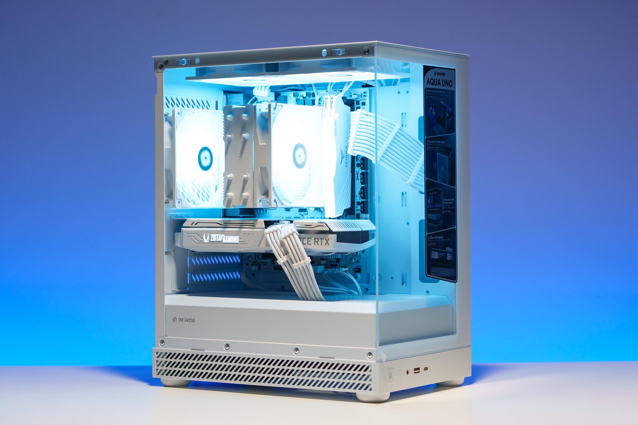 All White Gaming PC | RTX 3060 Ti | Ryzen 5 | 16GB DDR4 | 512GB m.2 drive | 750W PSU