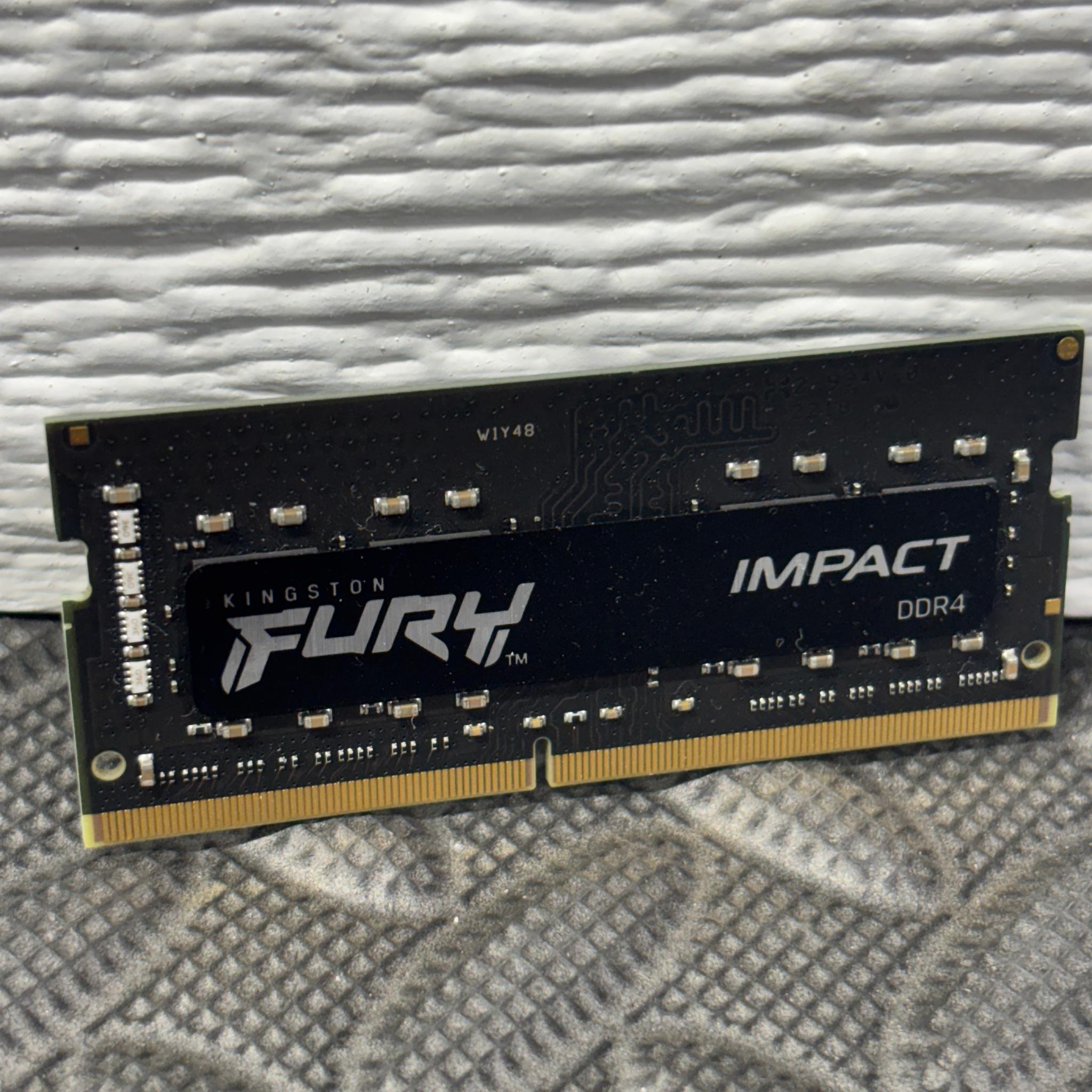 Kingston Fury Impact 16GB DDR4 3200MHz Laptop RAM SODIMM KF432S20IB/16 Tested