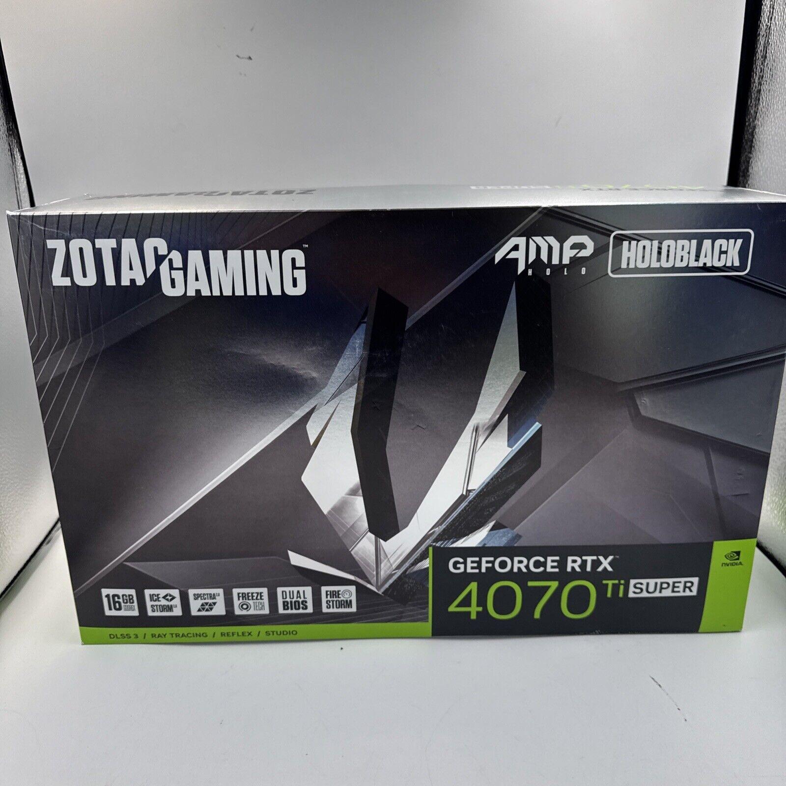 ZOTAC GAMING GeForce RTX 4070 Ti SUPER AMP Holo DLSS 3 16GB GDDR6X
