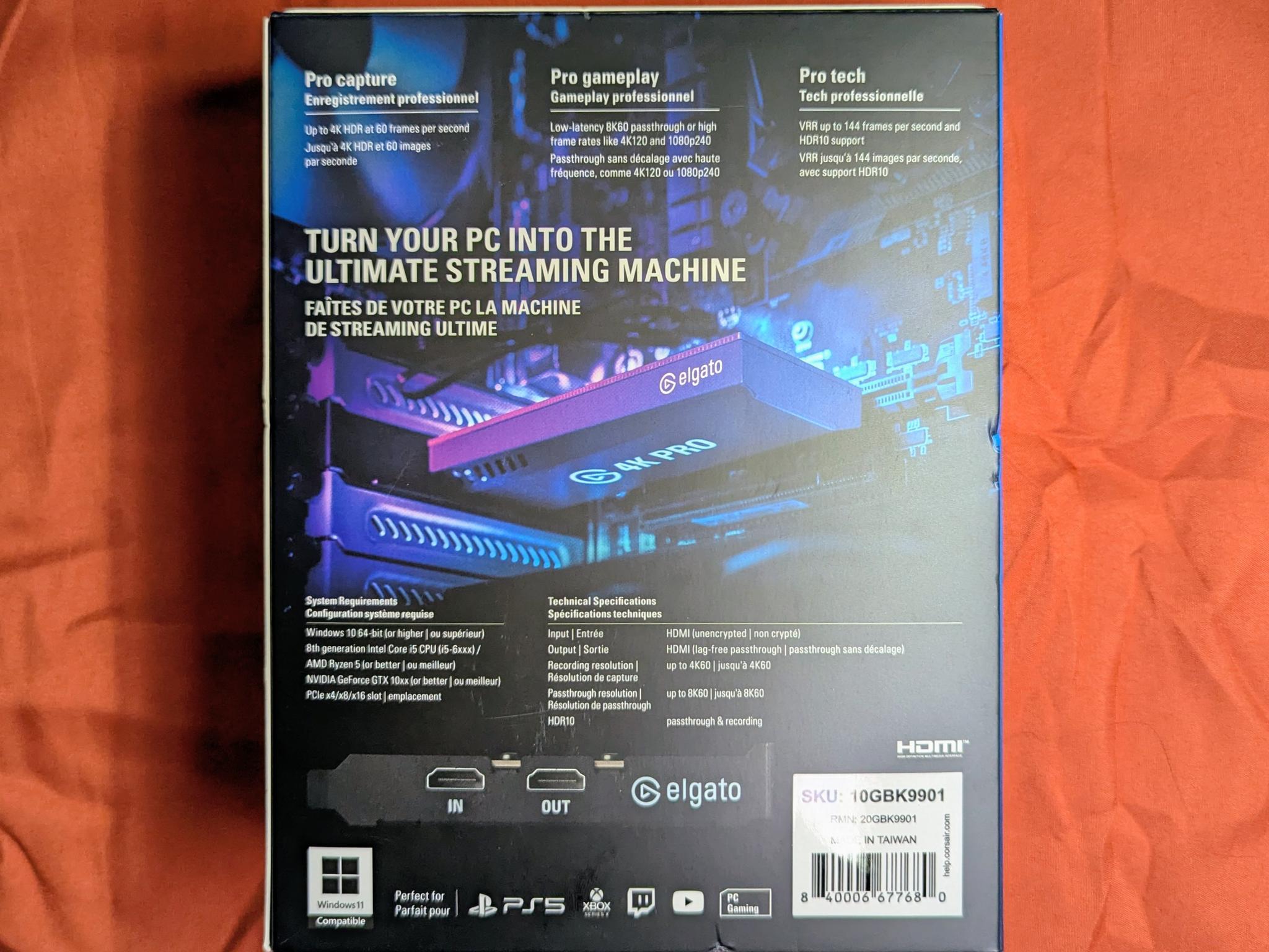 Elgato 4K Pro Internal Capture Card
