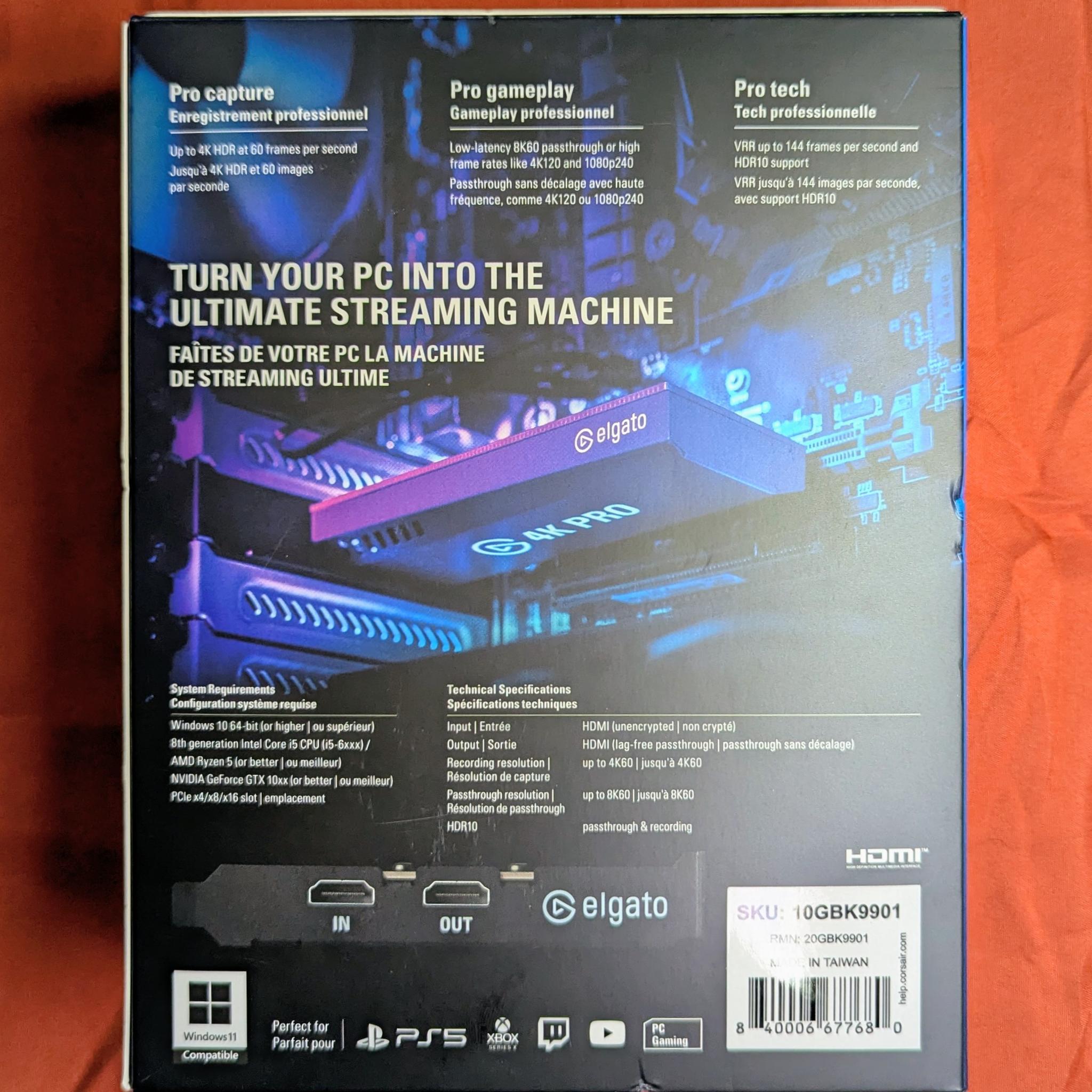 Elgato 4K Pro Internal Capture Card