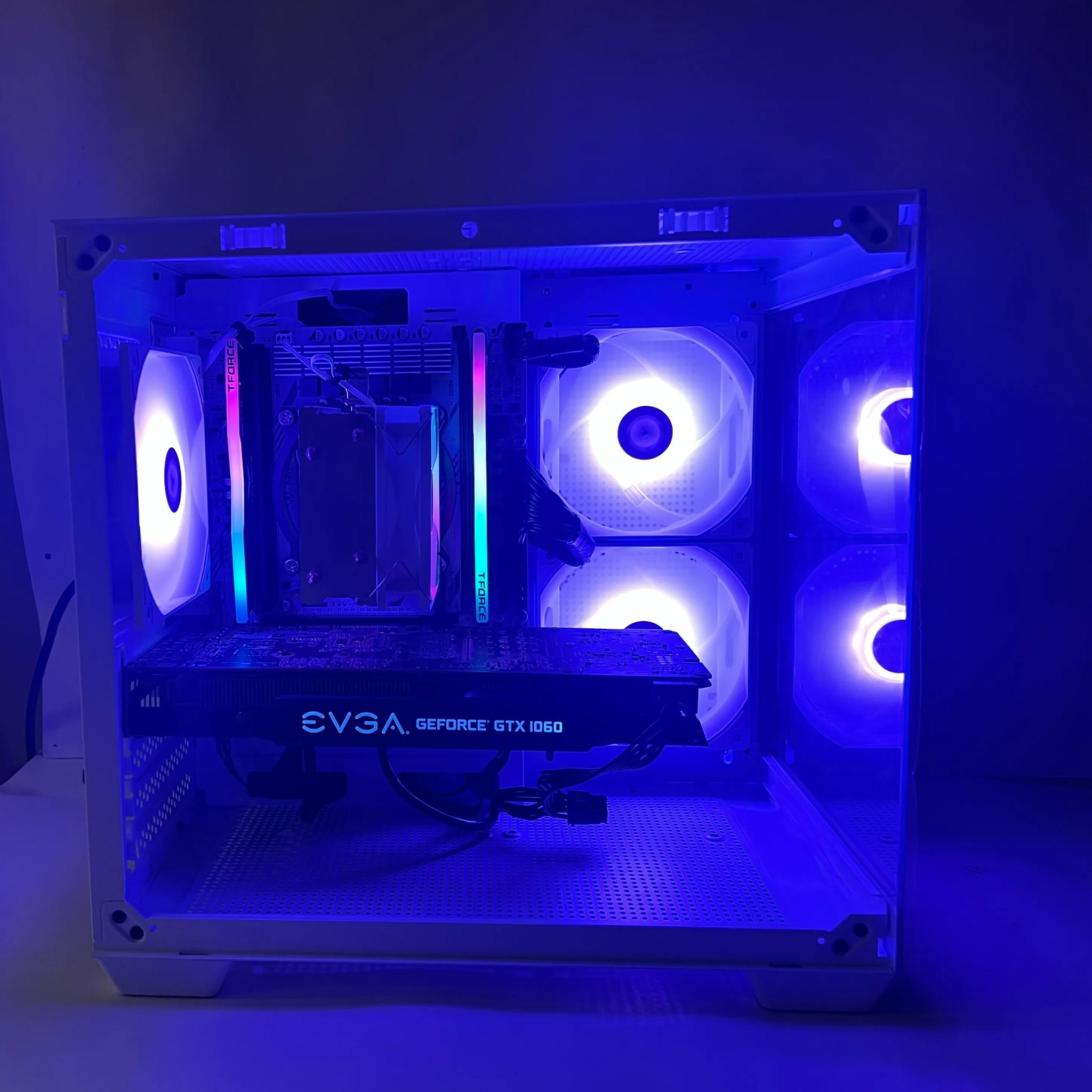 Custom Gaming Pc Intel Xeon 2630 GTX 1060 6gb 512gb M.2 SSD 16gb 3600 DDR4 Ram