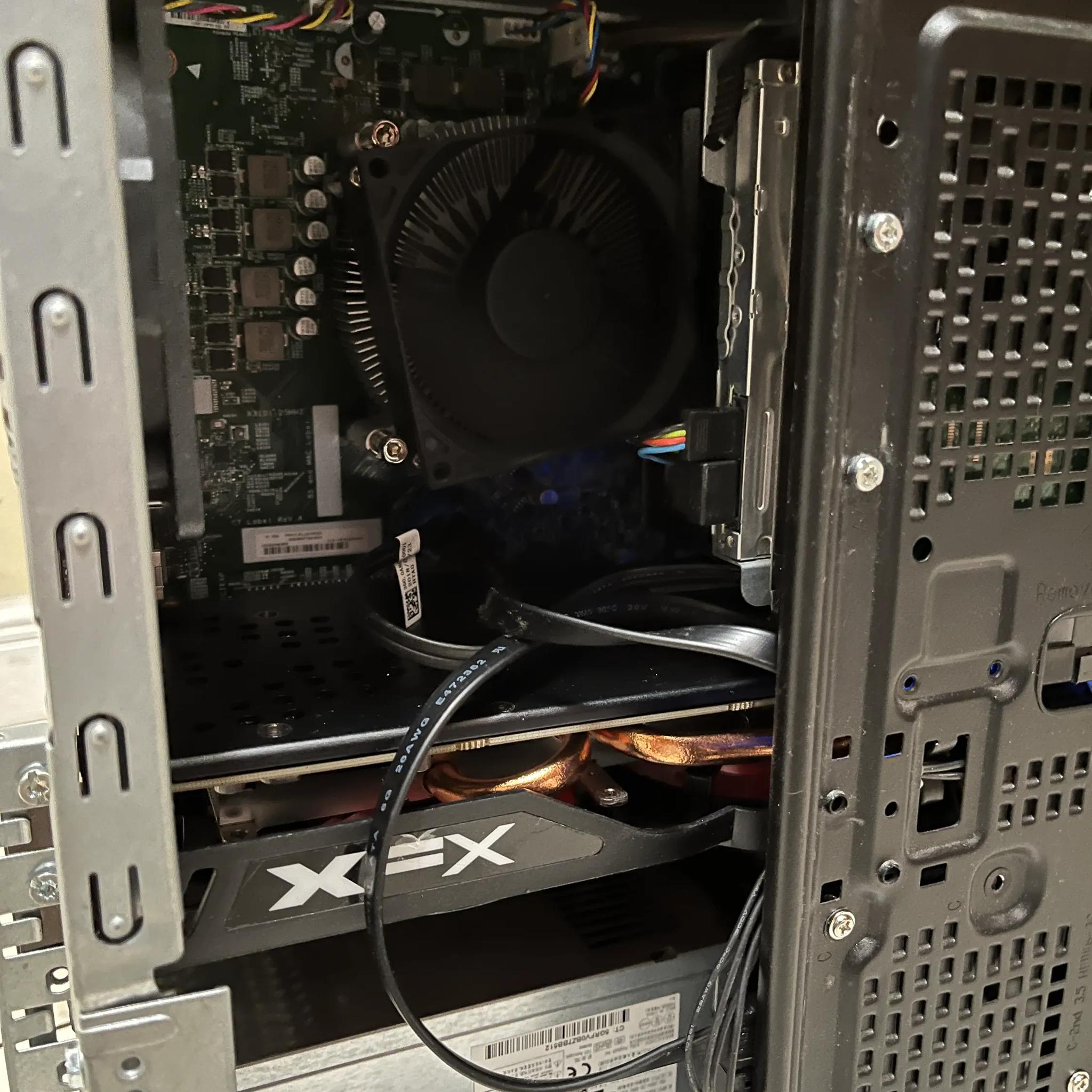 HP Gaming PC Desktop, AMD Ryzen 7 1700 8 Core RX 570 4GB, 16GB DDR4 RAM, 128GB SSD + 1TB HDD & Wi-Fi