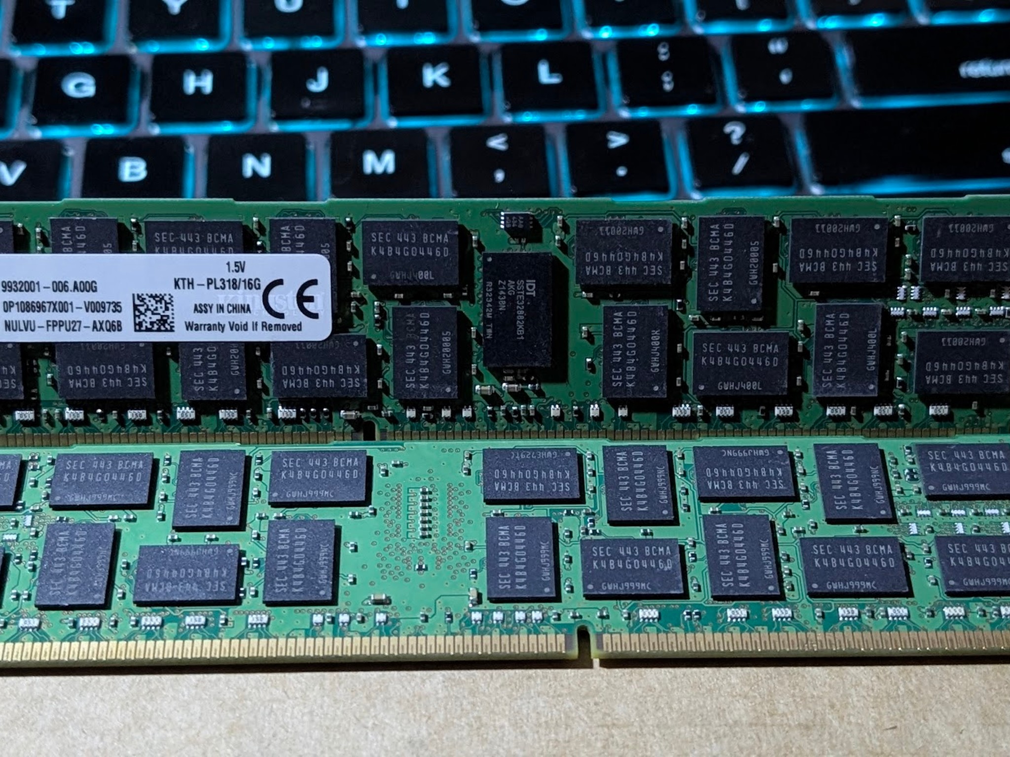 16GB | Kingston PL318/16G | 2Rx4 PC3-12800R |1600MT/s | DDR3 | CL11 2RX4 1.5V 240-pin 4Gbit