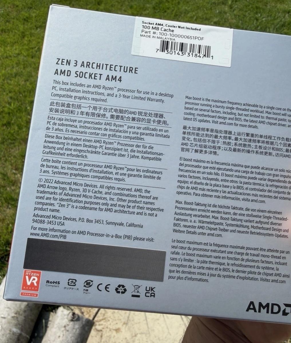 AMD Ryzen 7 5800X3D 10th Anniversary Edition