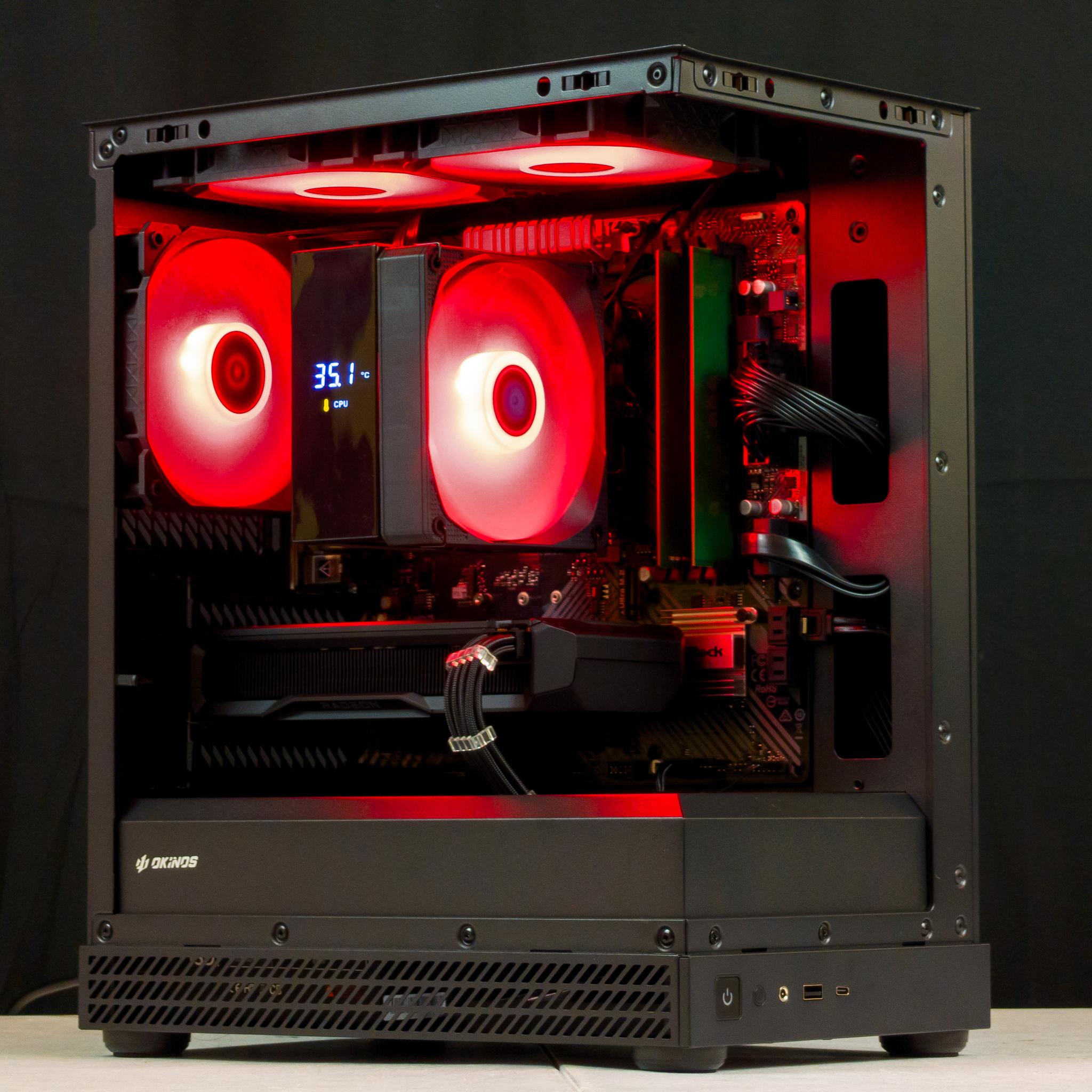 ❤️🖤 RX 7600 / Ryzen 5 5500 / 16GB Gaming PC 🖤❤️
