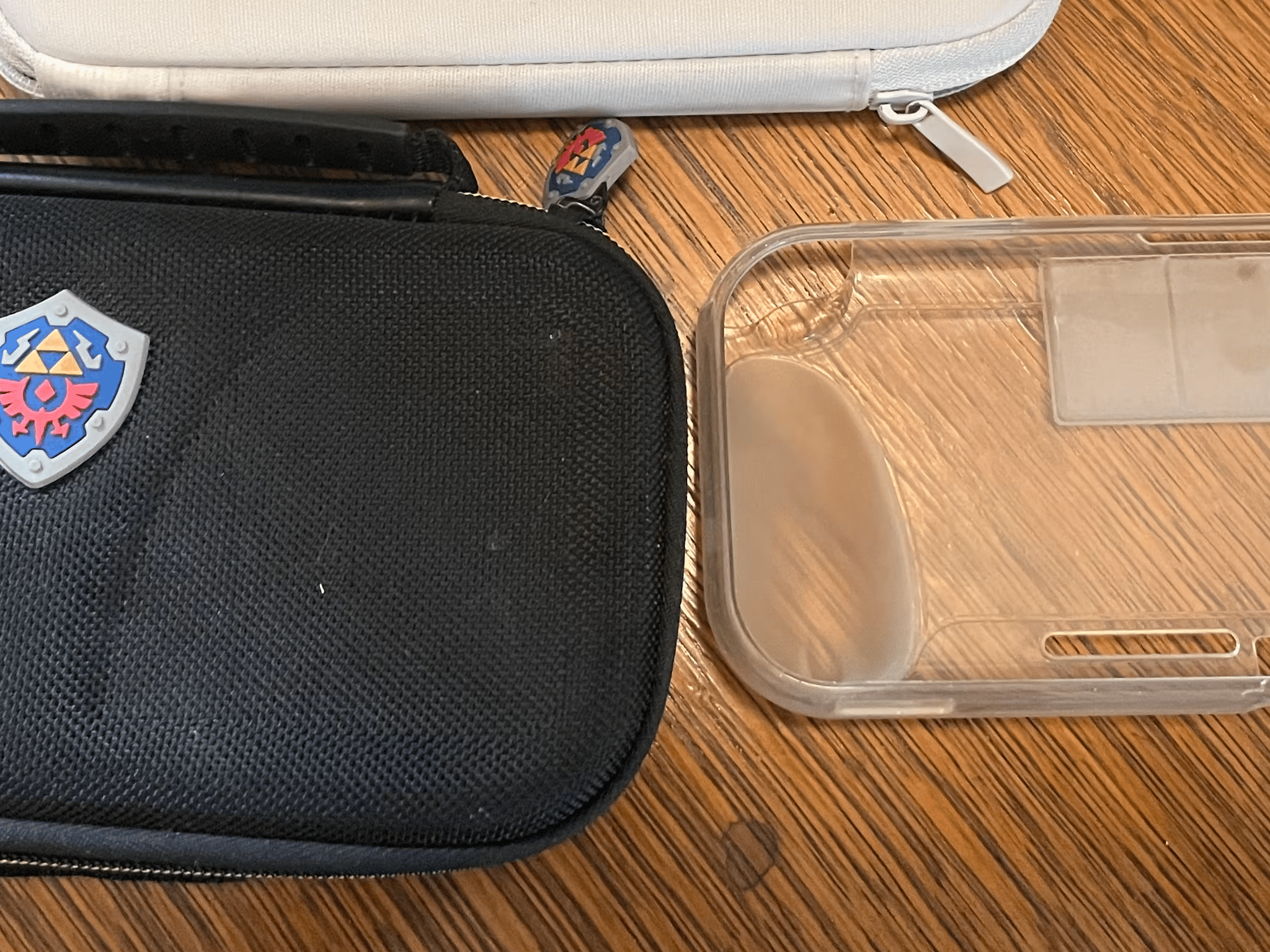 Gray Nintendo Switch Lite + case