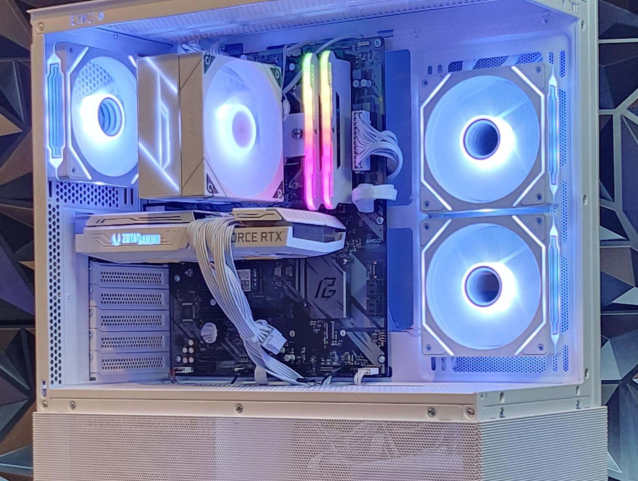 ⚪ White ⚪ Gaming Pc (Ryzen 5 + RTX 3060 TI)
