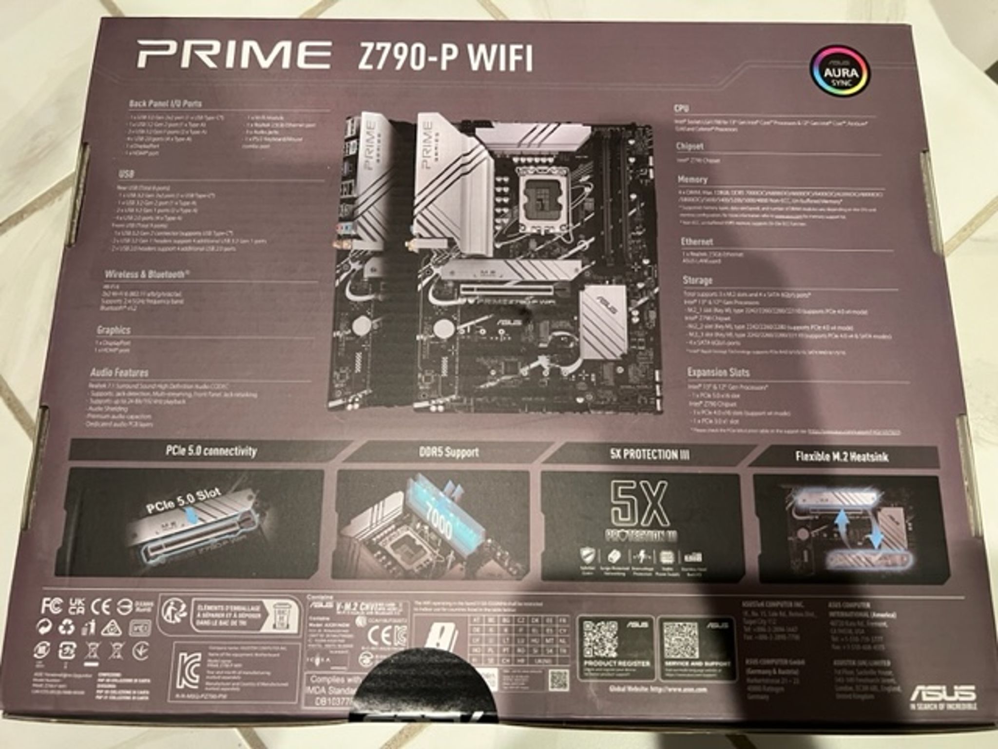 Brand New ASUS Z790-P PRIME WiFi Intel LGA 1700 ATX Motherboard