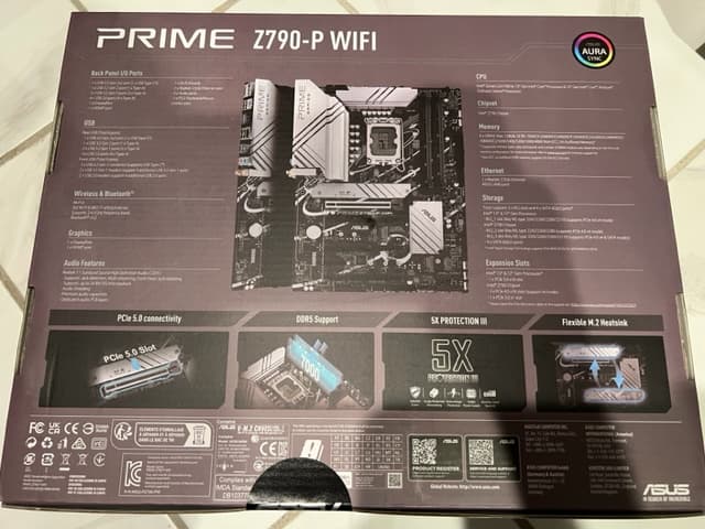 Brand New ASUS Z790-P PRIME WiFi Intel LGA 1700 ATX Motherboard