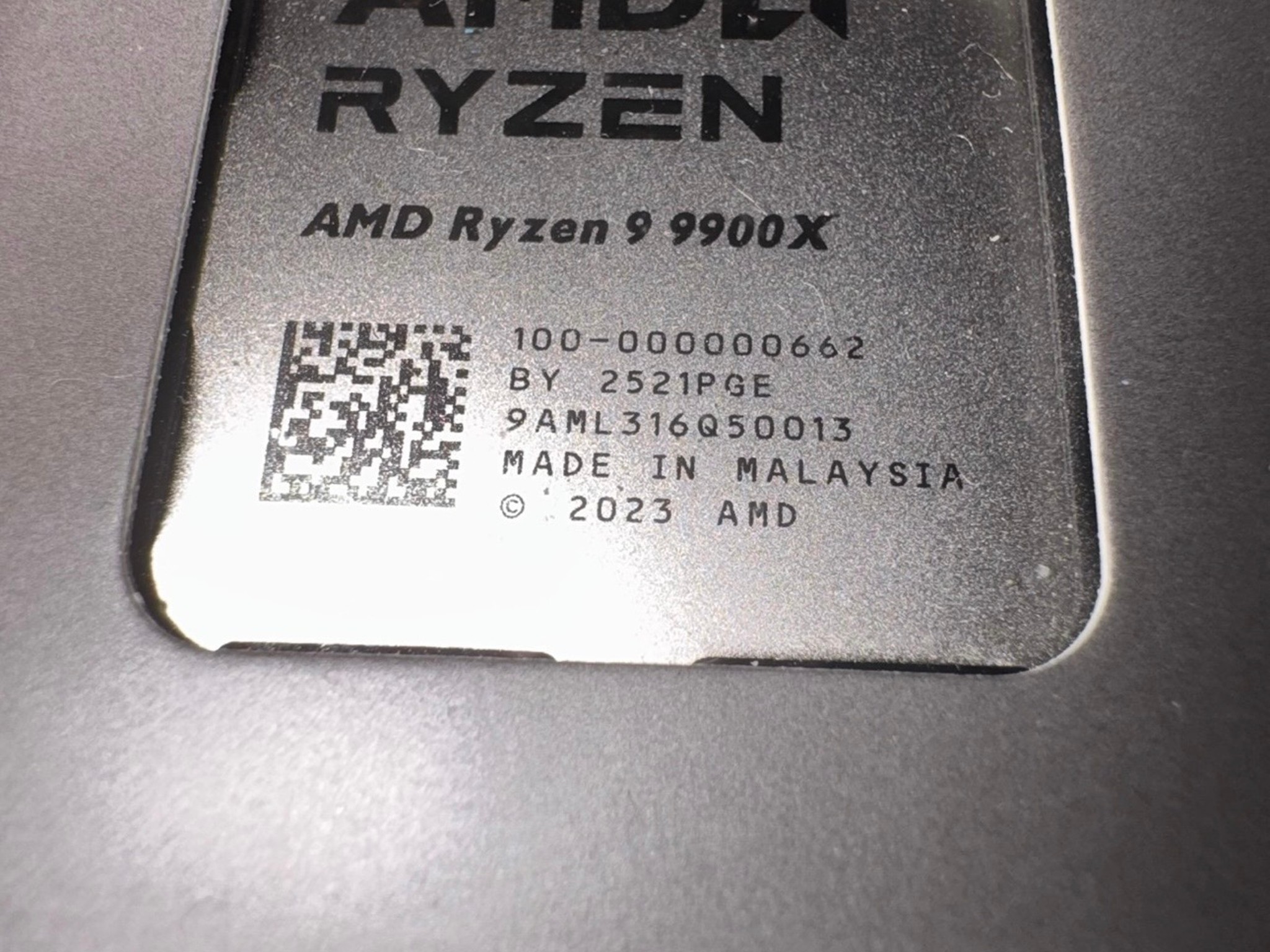AMD Ryzen 9 9900X (9000 Series) CPU Processor Gaming PC Computer Desktop Part