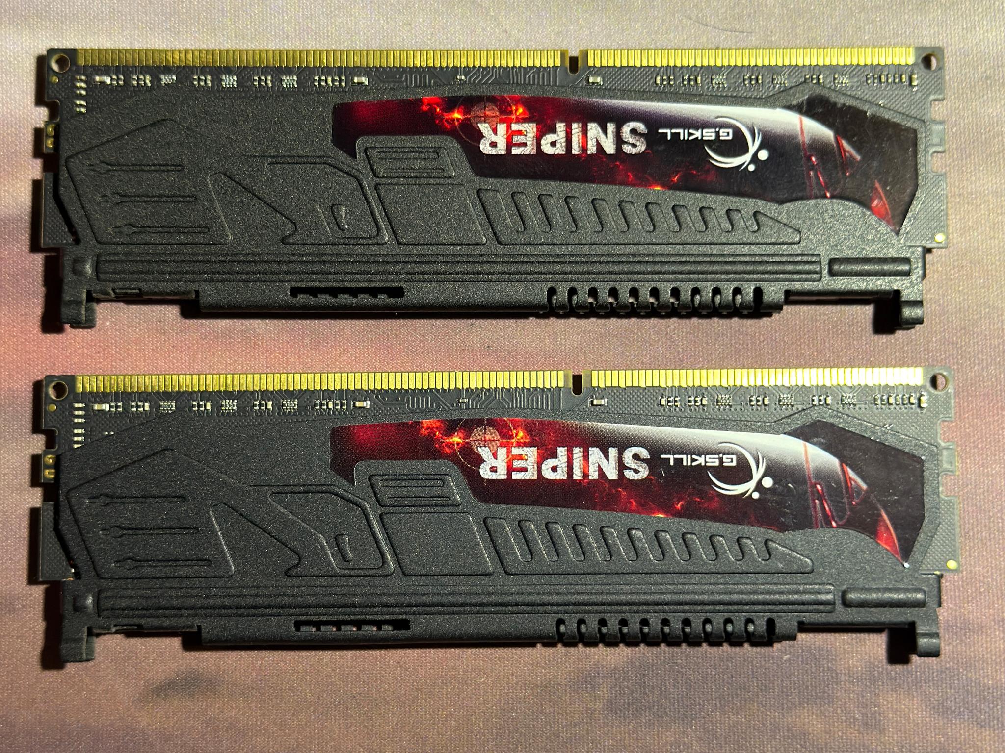 G.Skill Sniper Series 8GB (2x4GB) DDR3 1866MHz CL9 Desktop RAM - Perfect Used Condition