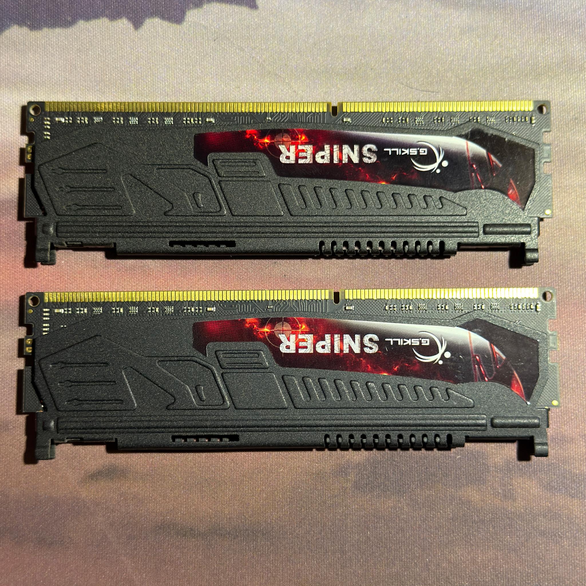 G.Skill Sniper Series 8GB (2x4GB) DDR3 1866MHz CL9 Desktop RAM - Perfect Used Condition