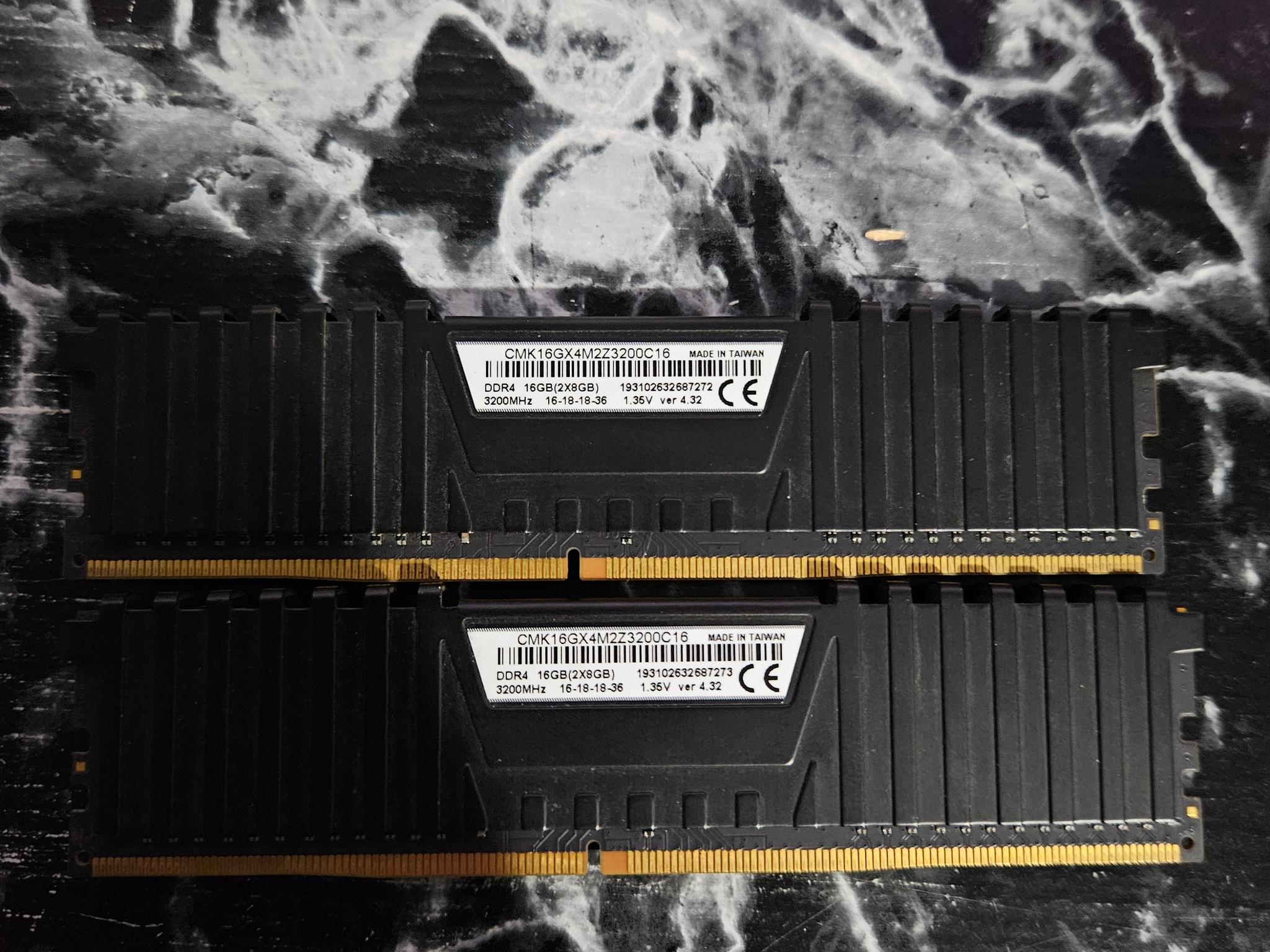 Corsair Vengeance ram 3200Mhz