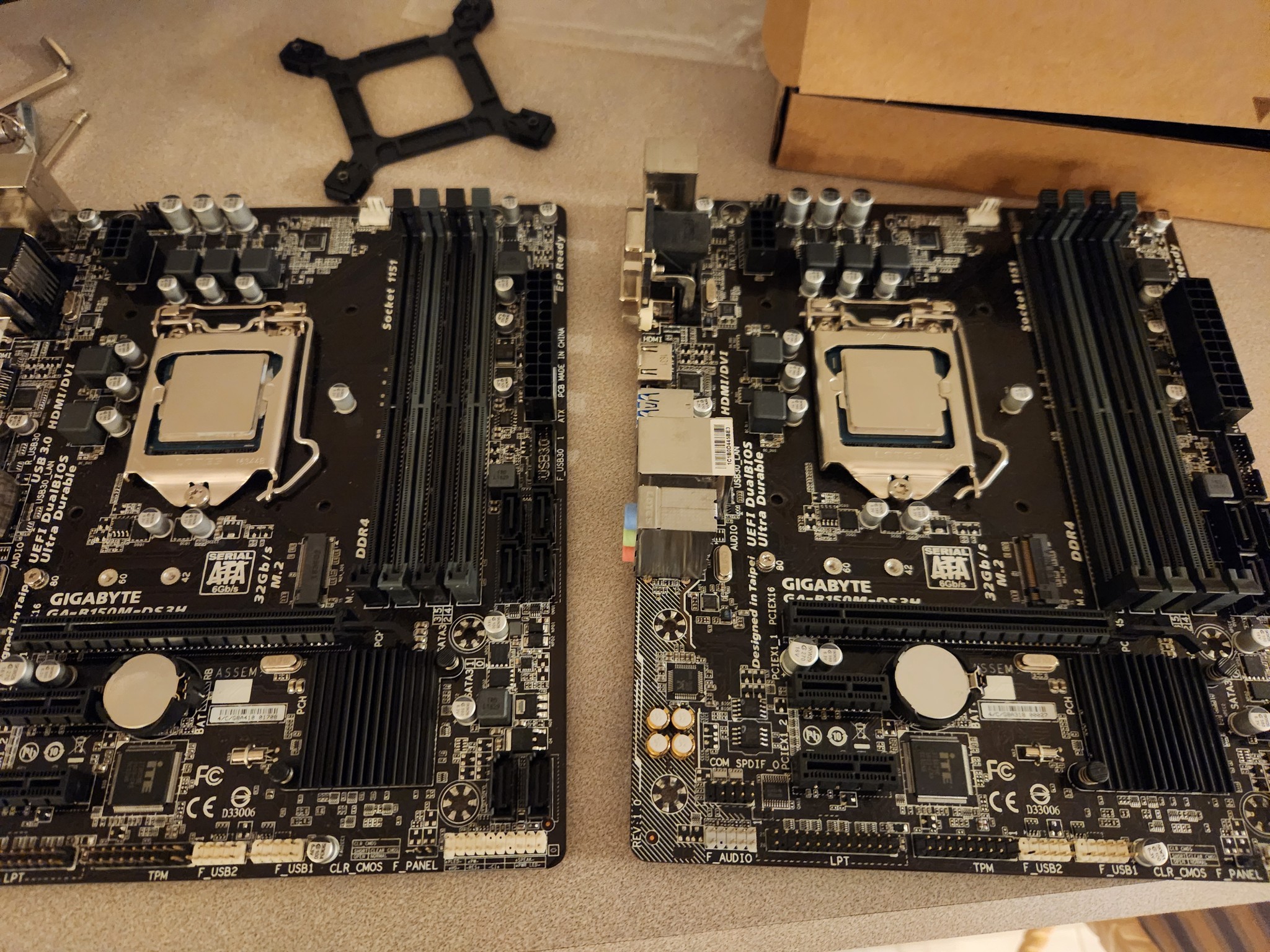 GA-B150M-DS3H + Intel i6700k