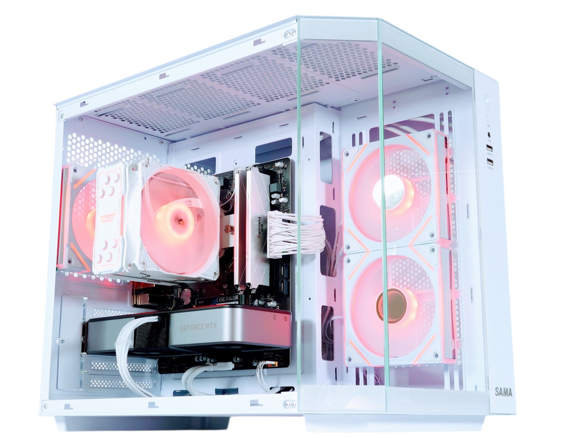 💚🤍Founders Gaming PC❇️Geforce RTX 3070 8GB❇️AMD Ryzen 5 5600 6-Core❇️32GB DDR4❇️1TB SSD