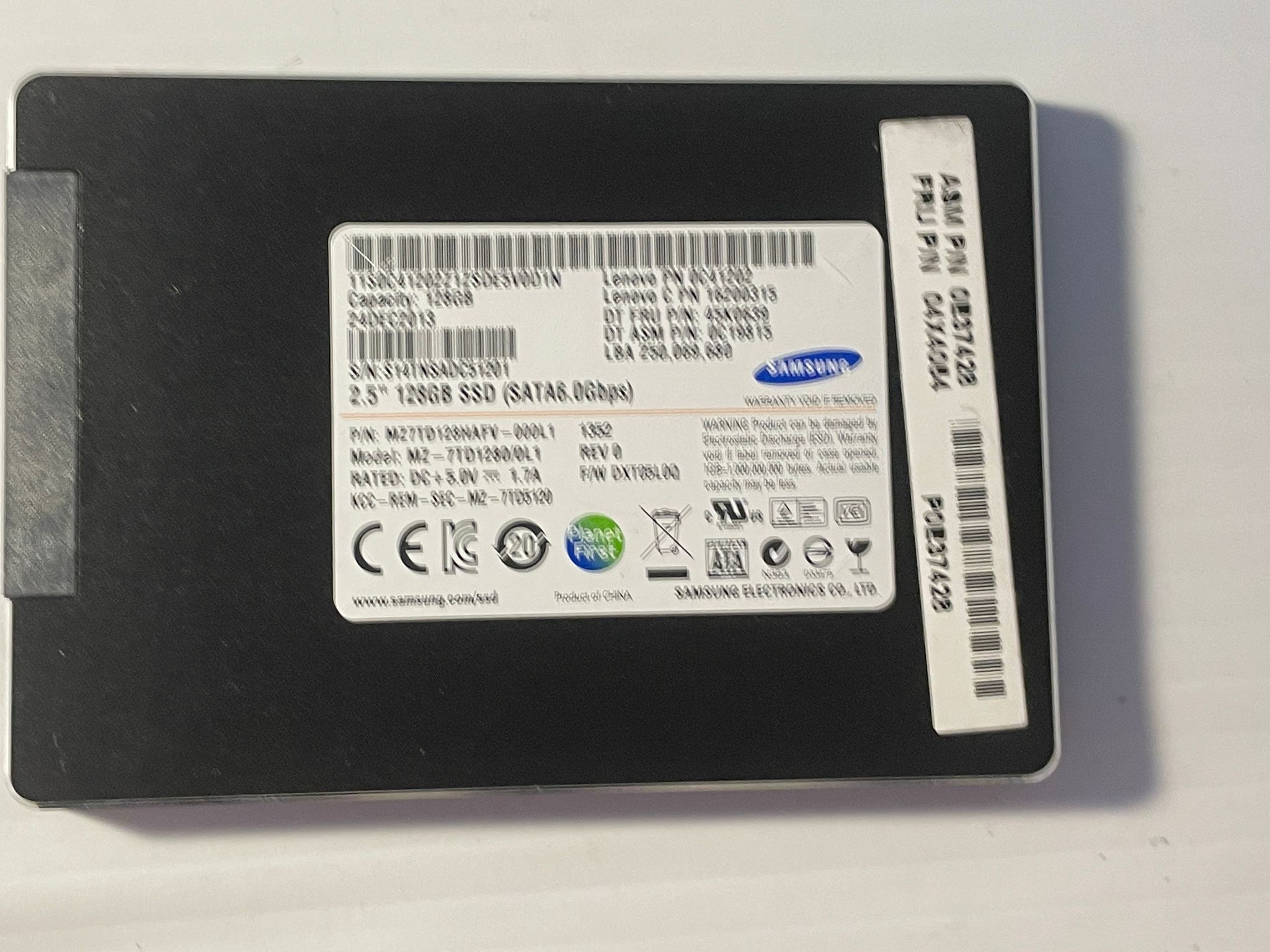 Samsung SSD 256GB