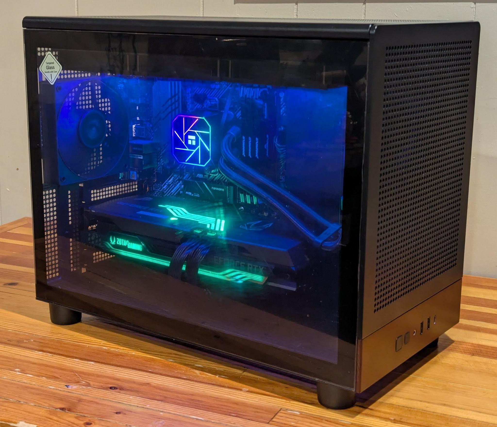 🌲 Ryzen 5 5600 • RTX 3080 • 32GB RAM • 1TB NVMe • RGB + Wood Case