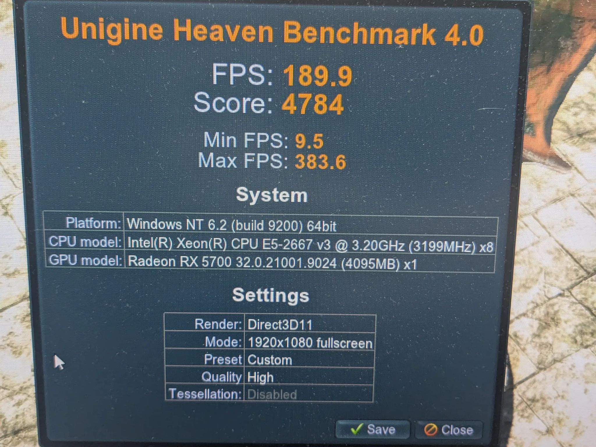 Workstation Gamer | 8 Core Xeon (same as i7), 64GB RAM, 8GB RX 5700, 1TB SSD, Win11, RGB, Wifi