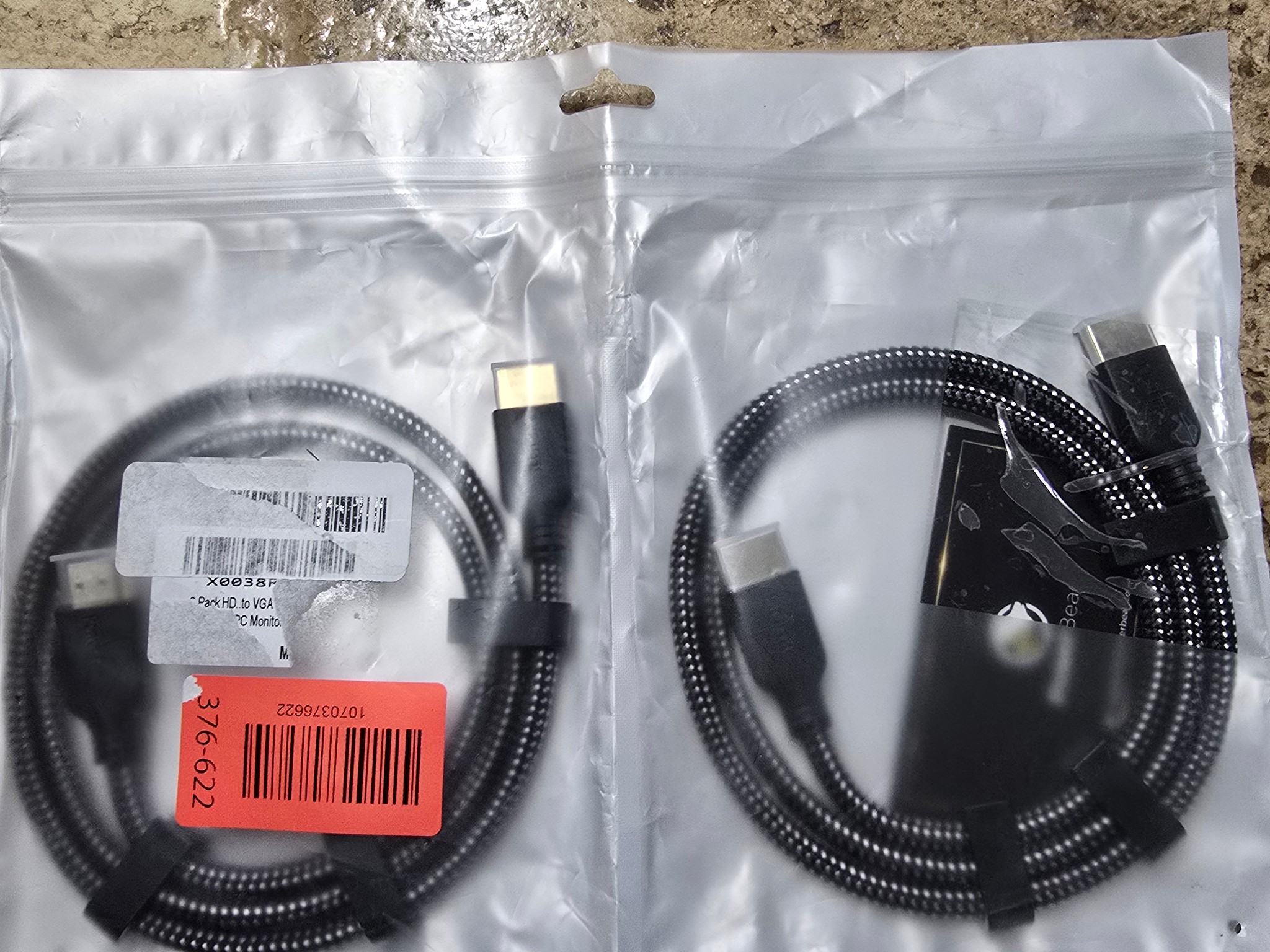HDMI Cable 3 ft 2 Pack Short Hdmi Cable Braided Nylon & Gold Connectors 4K @ 60Hz Ultra HD 2K 1080p