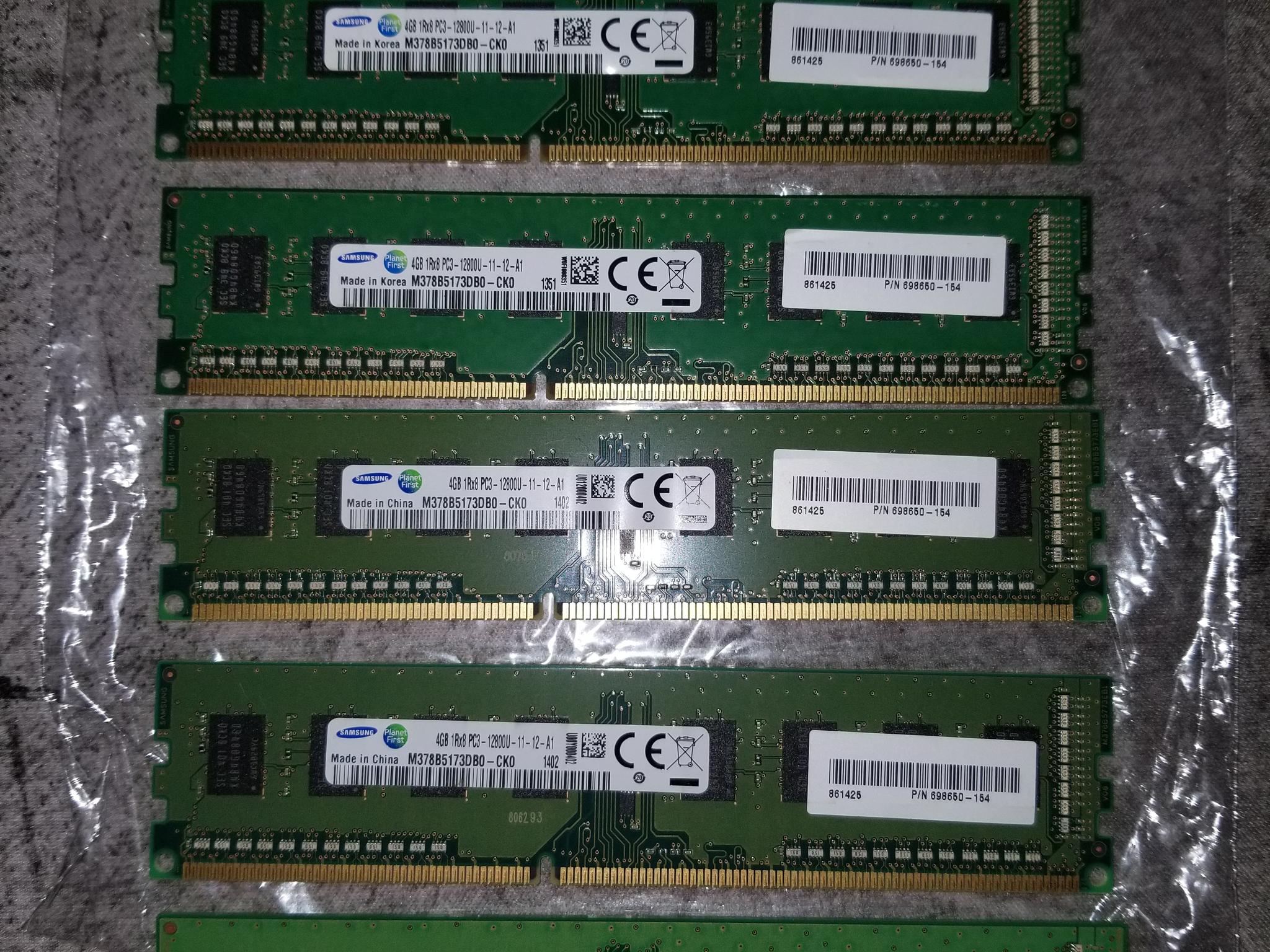 Samsung (OEM) DDR3 PC3-12800 (1600MT/s) 4GiB Memory