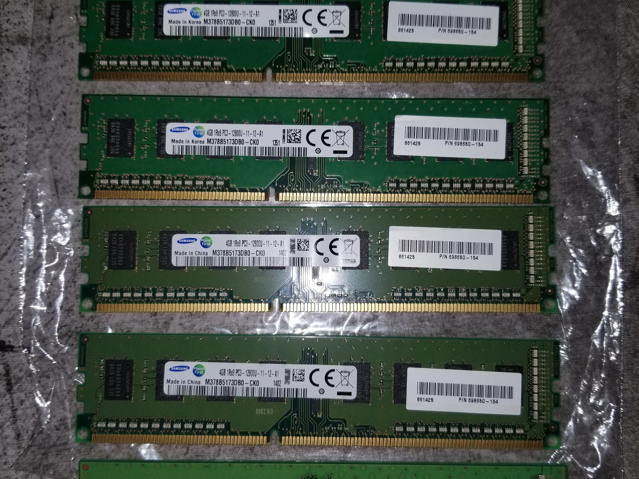 Samsung (OEM) DDR3 PC3-12800 (1600MT/s) 4GiB Memory