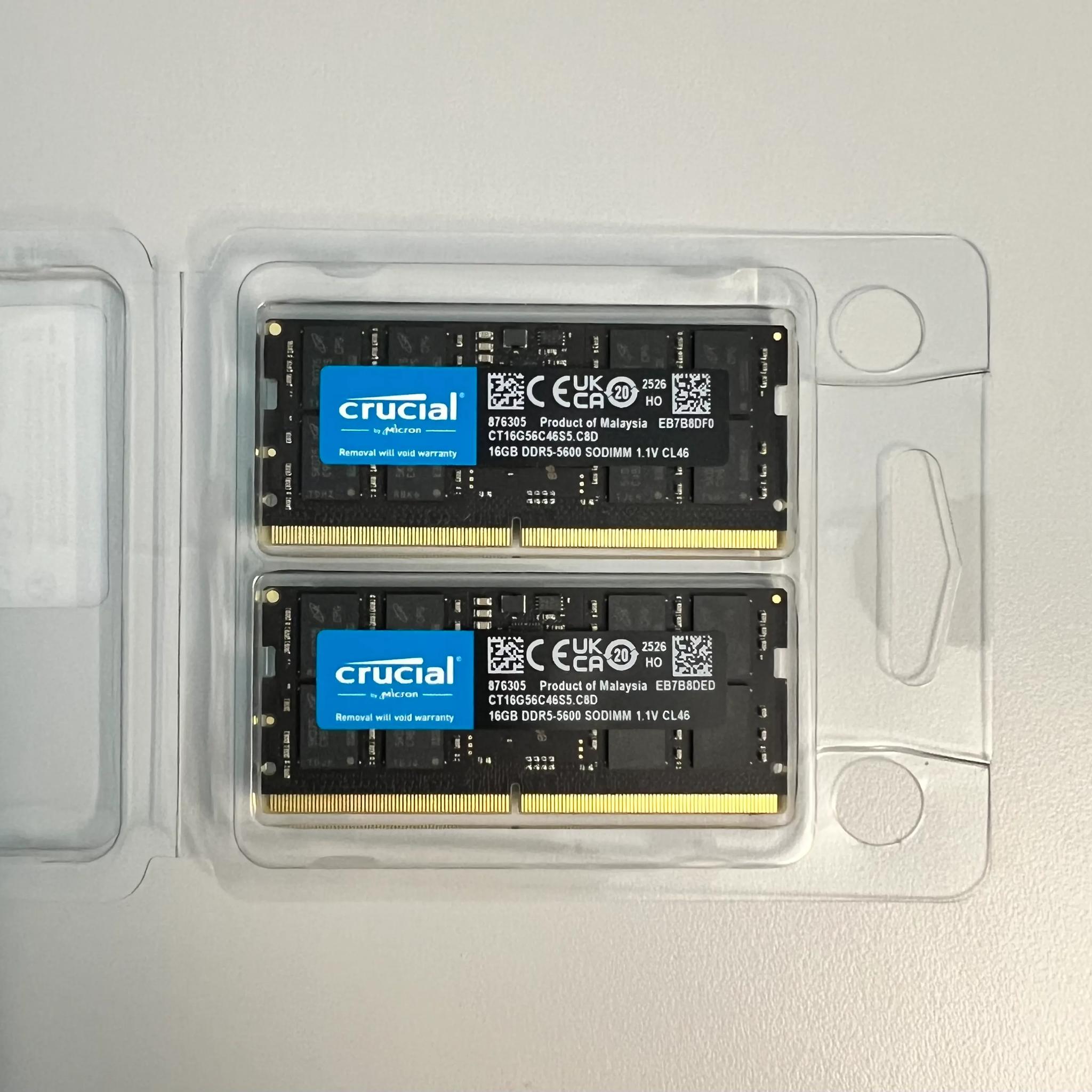 Crucial 32GB DDR5-5600 SODIMM (16GB X 2)